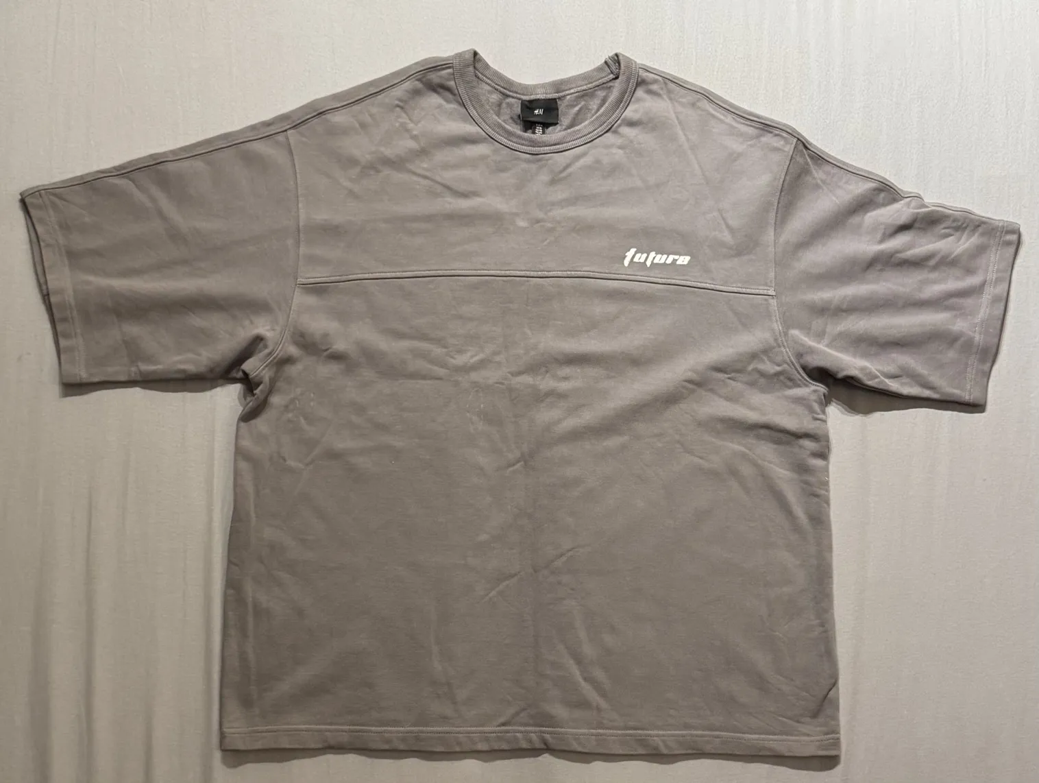 H&M Men's XL/XXL Stretchable Cotton Tee In Black