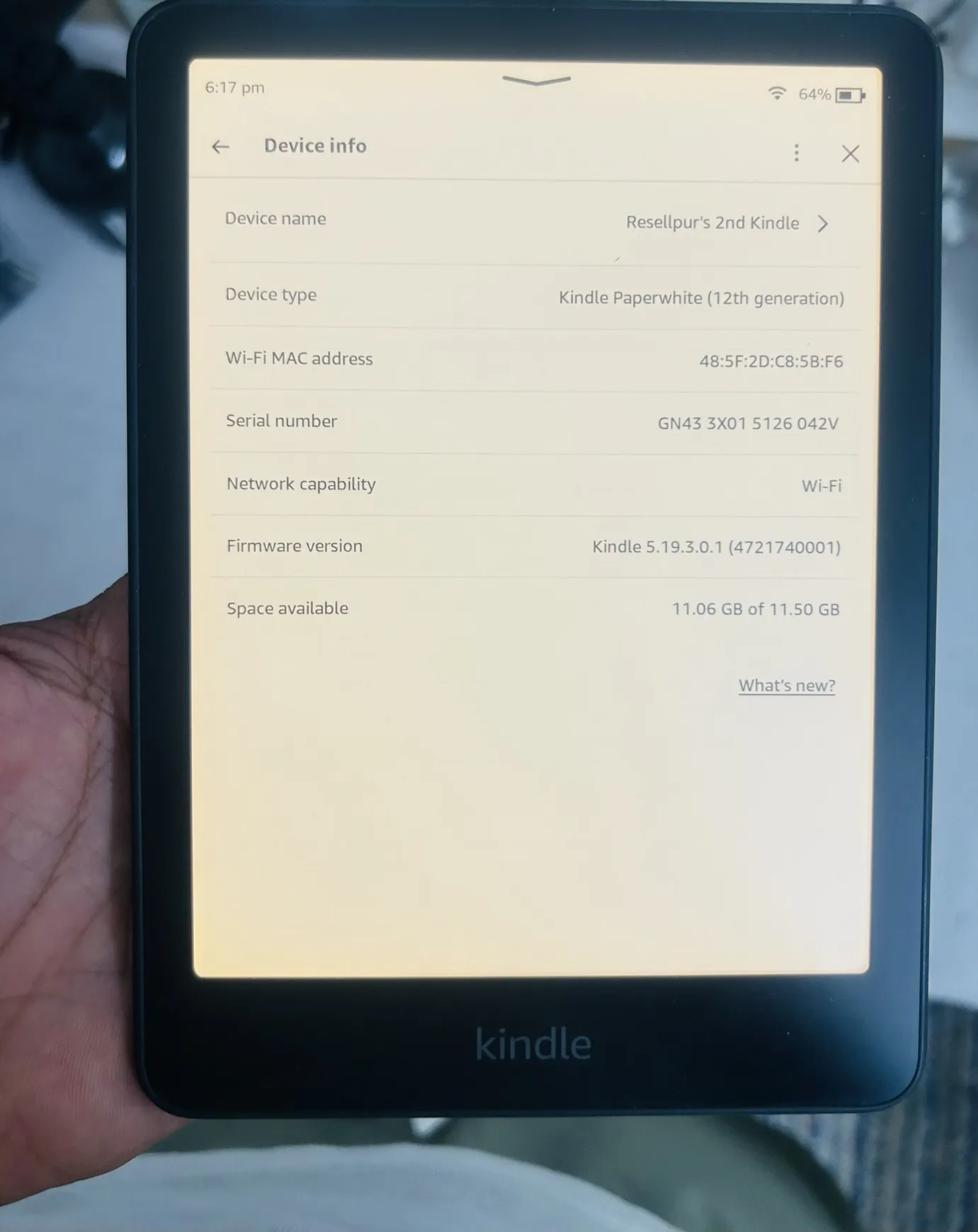 Buy used Kindle Paperwhite 12th Generation Brand New Black online on Resellpur