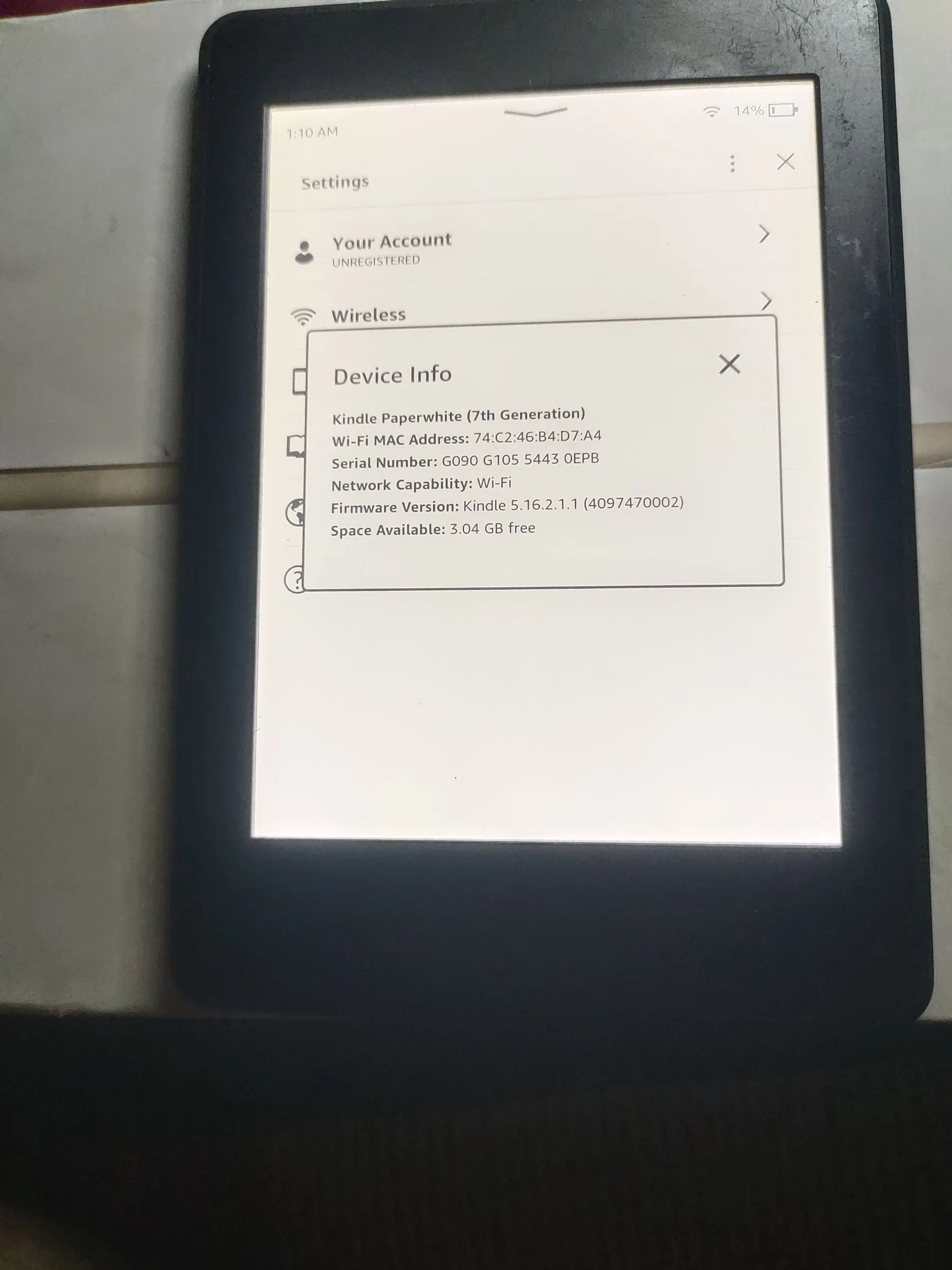 Buy used Amazon Kindle Paperwhite 7th Generation E-reader Black online on Resellpur