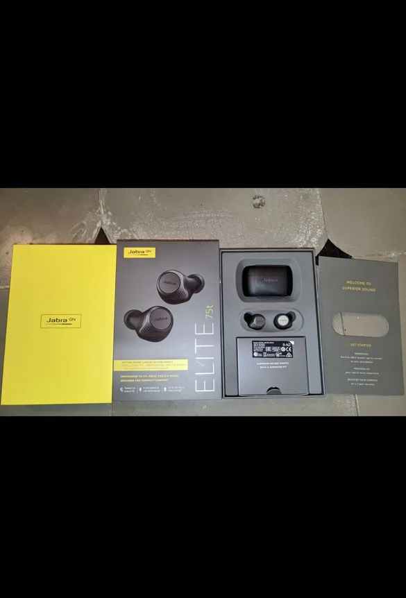 Sold second hand Jabra Elite75t Refurbished Wireless Earbuds Black on Resellpur