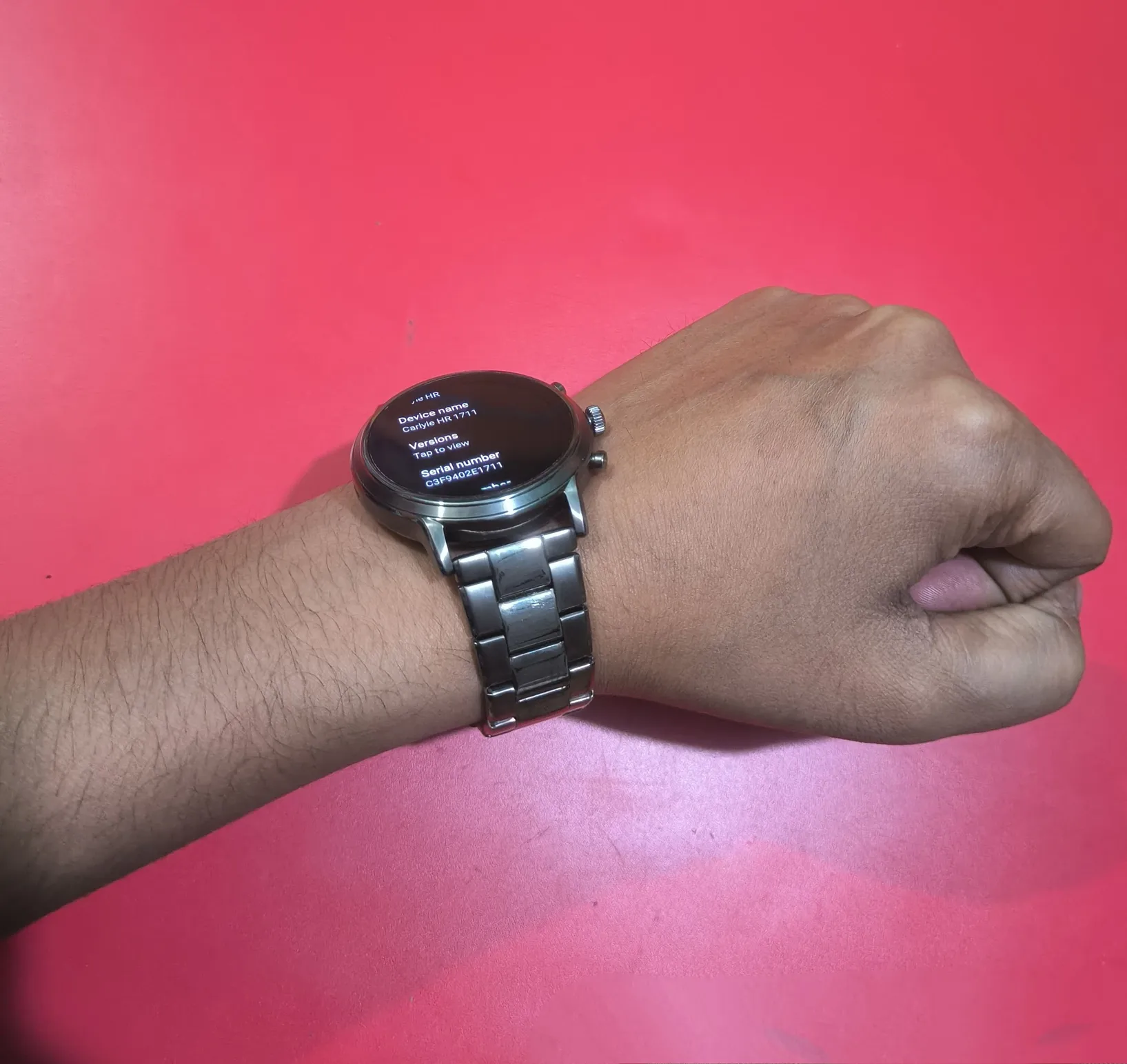 Buy used Fossil Gen 5 Carlyle HR Smartwatch Men Smoke Stainless Steel online on Resellpur