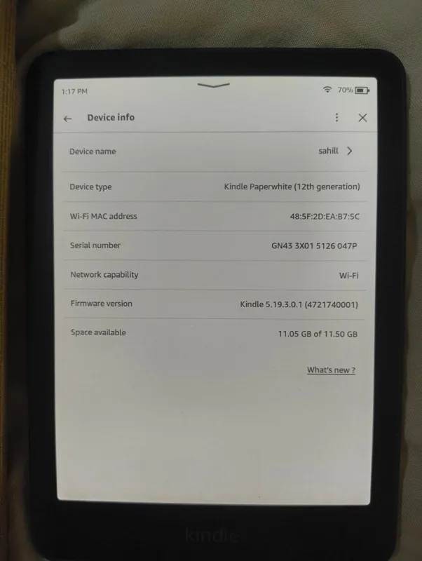 Buy used Kindle Paperwhite 12th Generation E-reader Brand New Black online on Resellpur