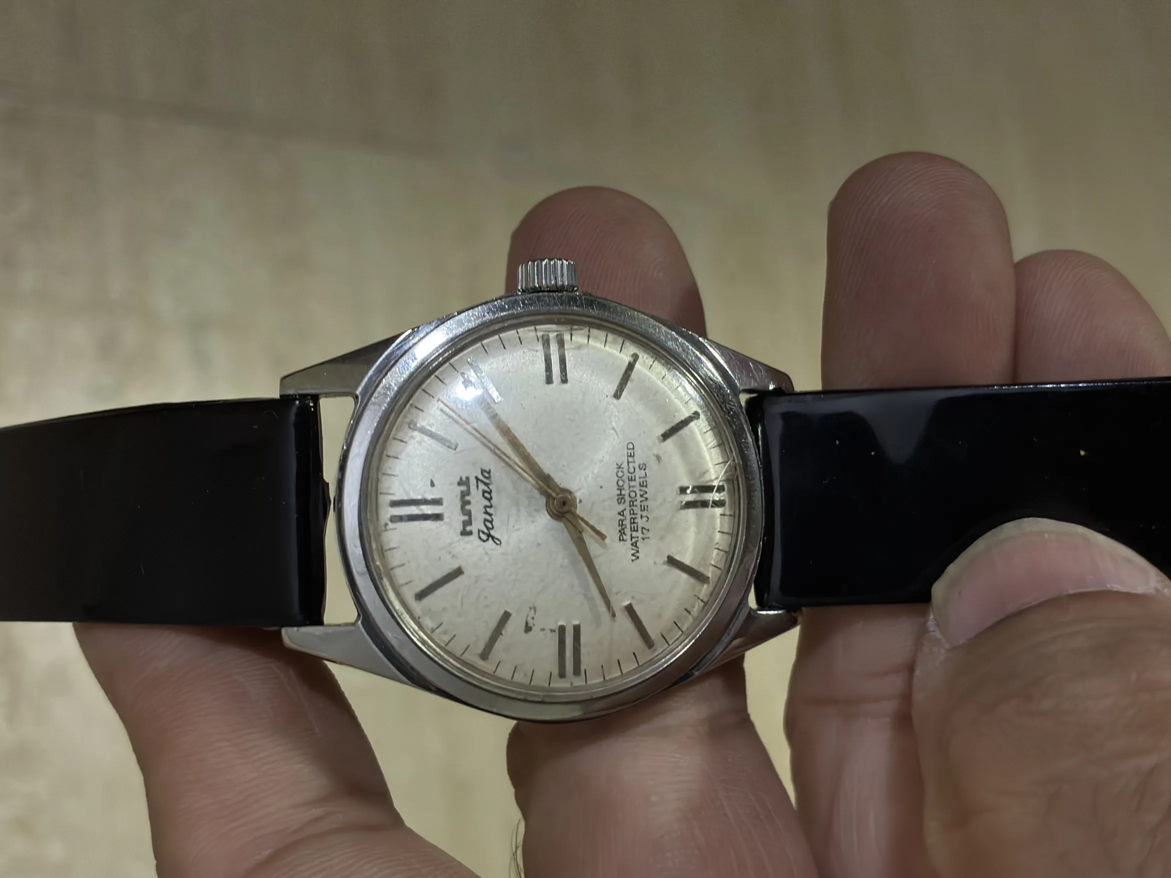 Buy used HMT Janata Mechanical Watch Fair Condition Men's Vintage Silver Black online on Resellpur