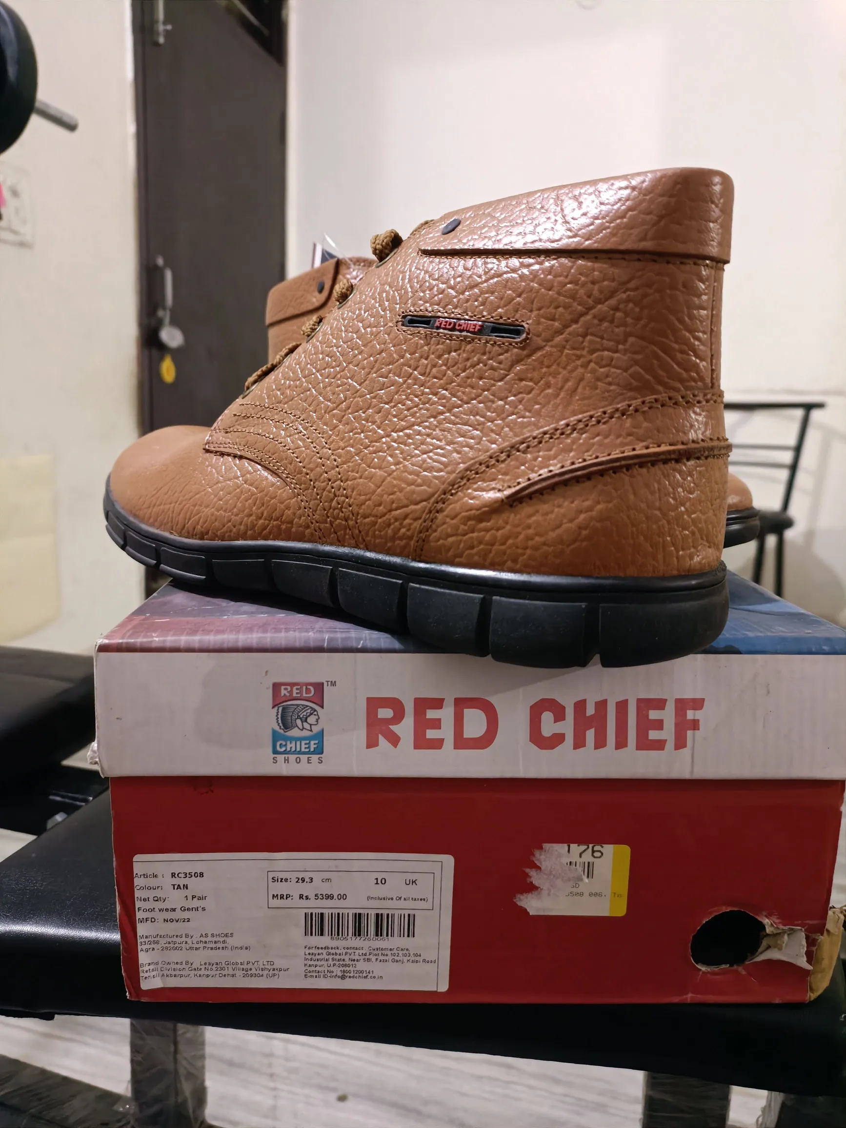 Red Chief Men's UK10 Premium Casual Shoes - Red