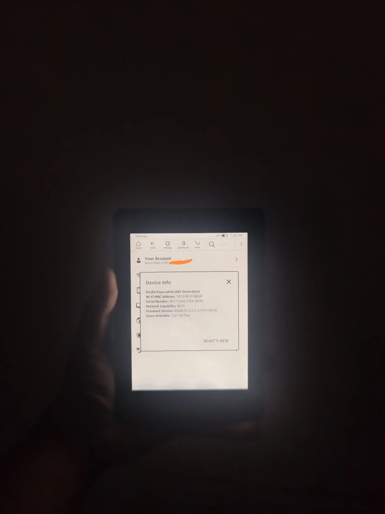 Sold second hand Amazon Kindle Paperwhite 6th Gen | Pre-loved E-reader | Black | 6" Display | Built-in Light on Resellpur
