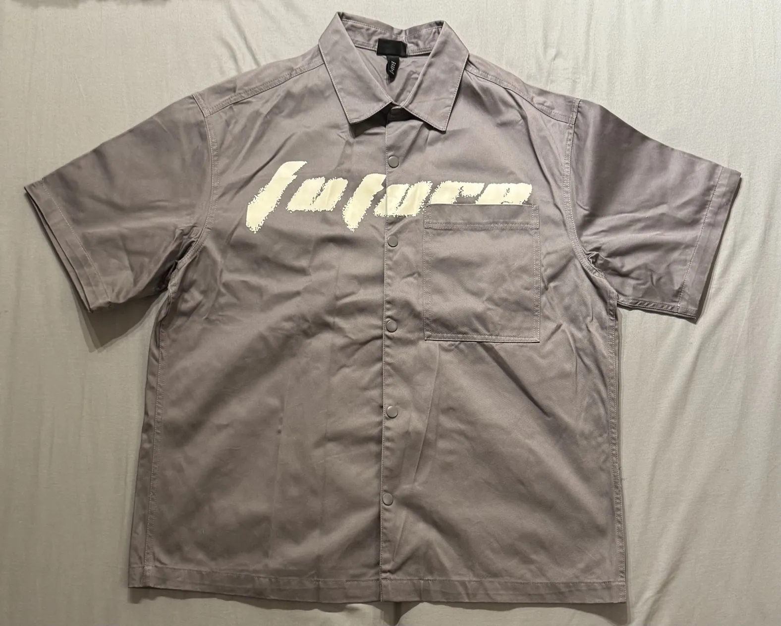 H&M Unisex L/XL Cotton Oversized Shirt In Excellent Condition