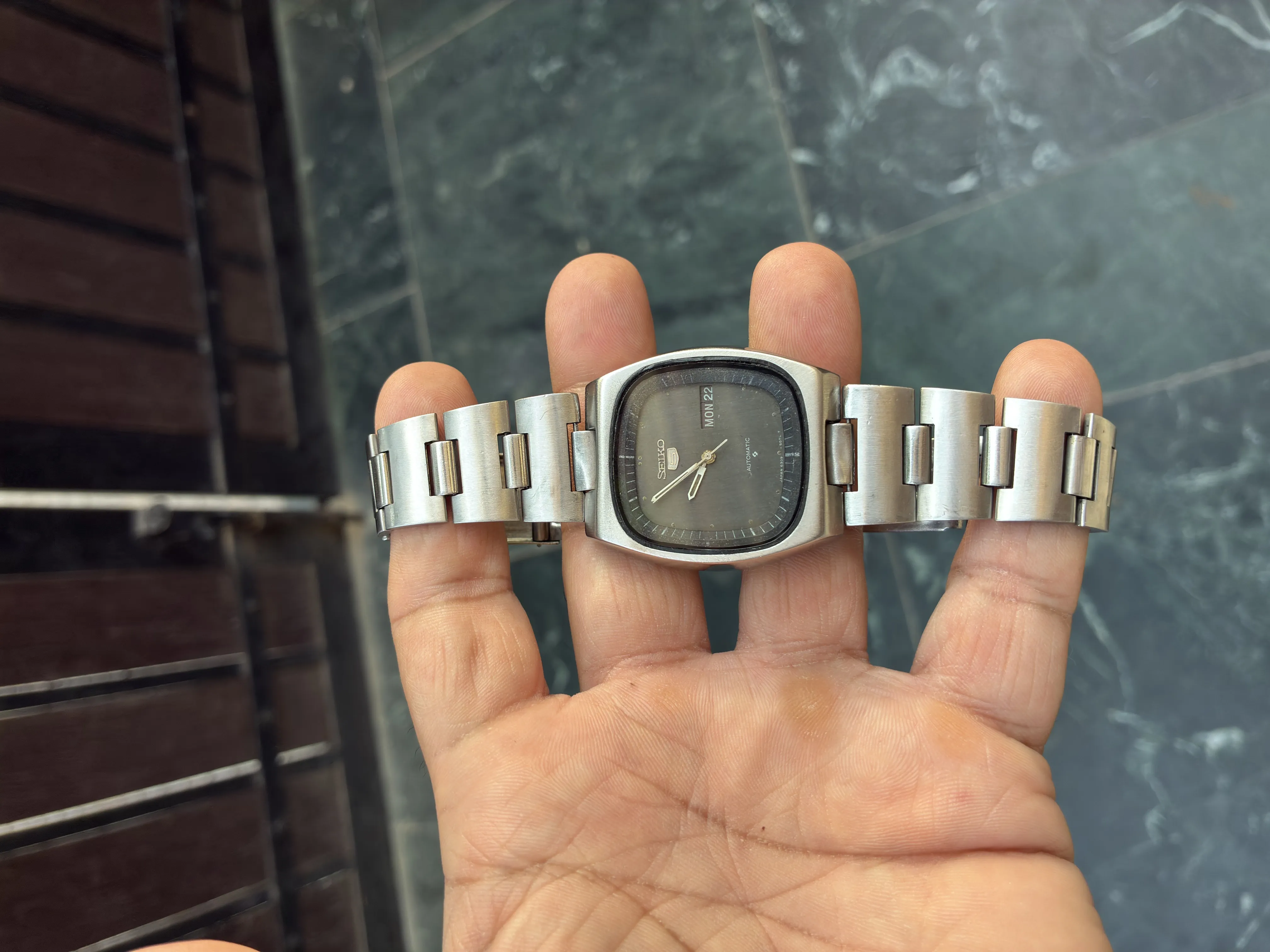 Buy used Seiko Vintage Automatic 6309 TV Dial Men's Watch Silver online on Resellpur