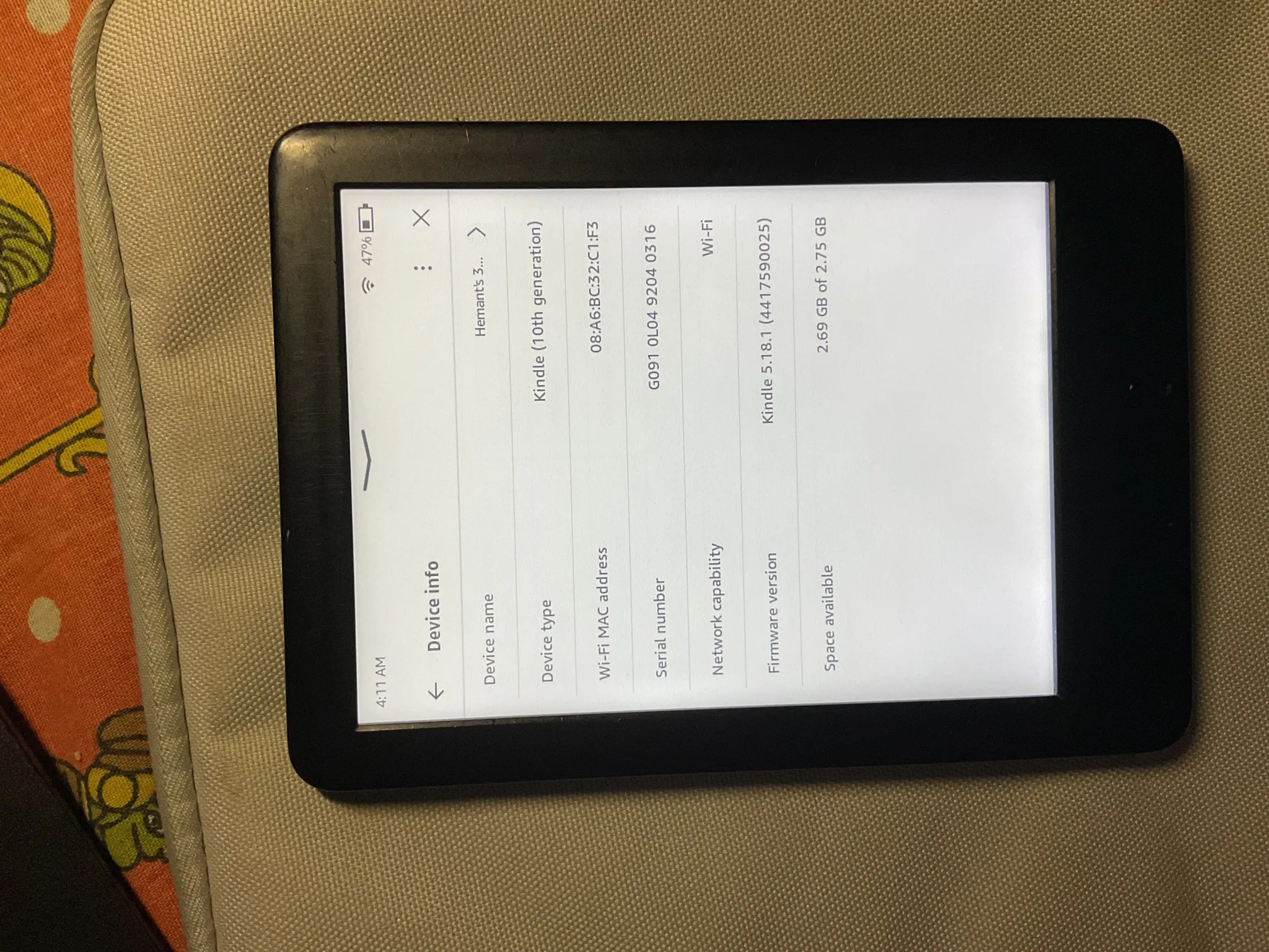 Buy used Amazon Kindle 10th Generation E-reader, Black, Good Condition online on Resellpur