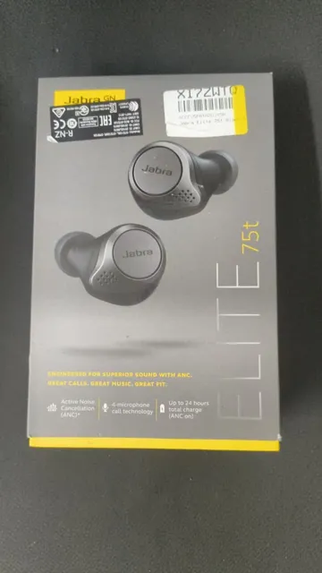 Buy used Jabra Elite 75t Refurbished Like New Black Wireless Bluetooth Headphones online on Resellpur