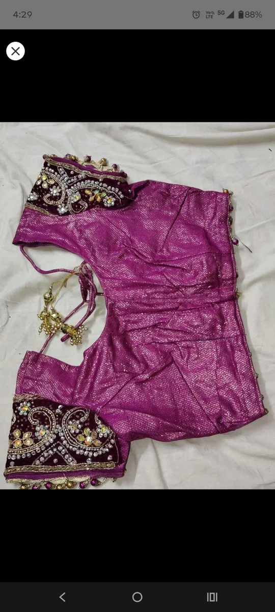 Buy used Bridal Lehnga 4XL Unique Purple Shining online on Resellpur
