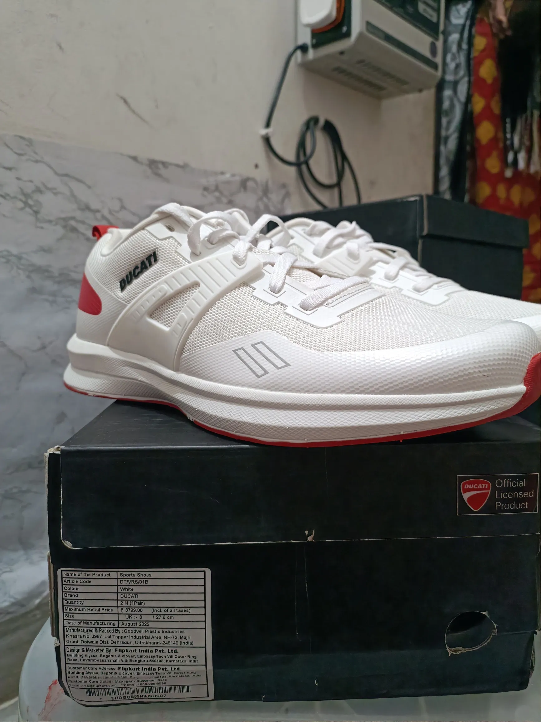 Ducati Men's Casual Sneakers UK8 Premium Quality - Black