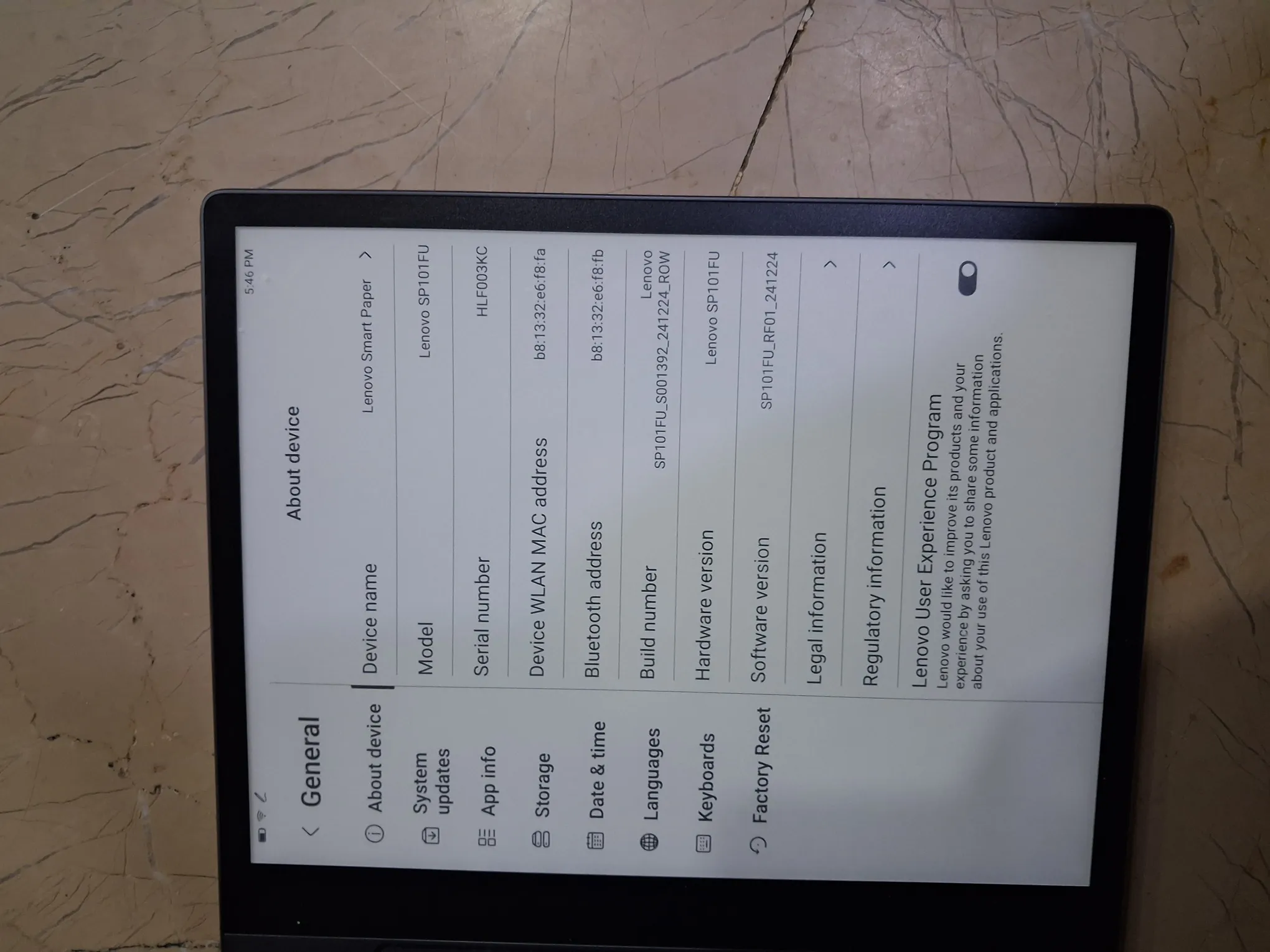 Buy used Lenovo Smart Paper SP101FU 10.3-inch E-ink Tablet With Stylus Grey online on Resellpur