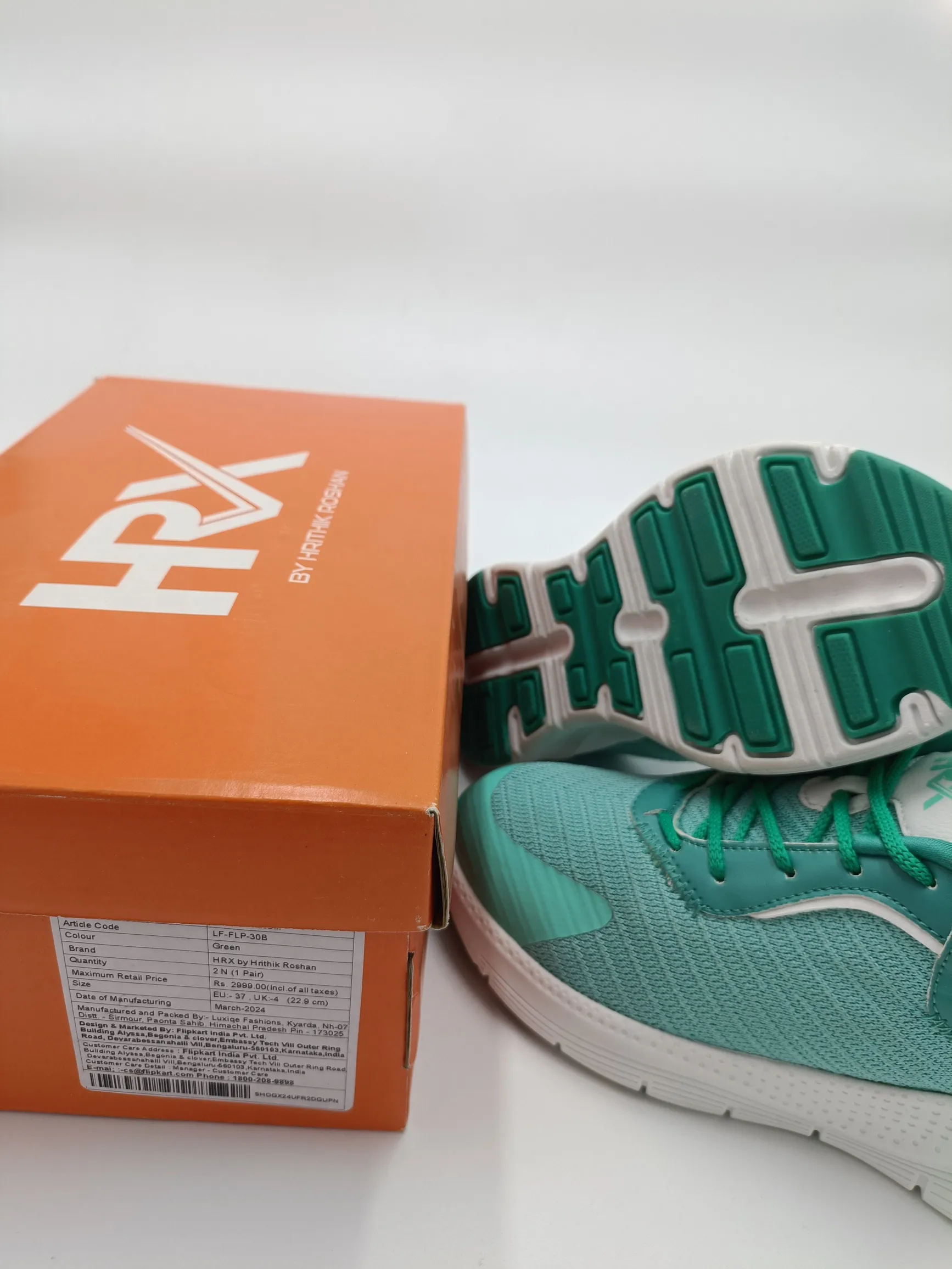 HRX By Hrithik Roshan Women's UK4 Premium Quality Shoes - Black