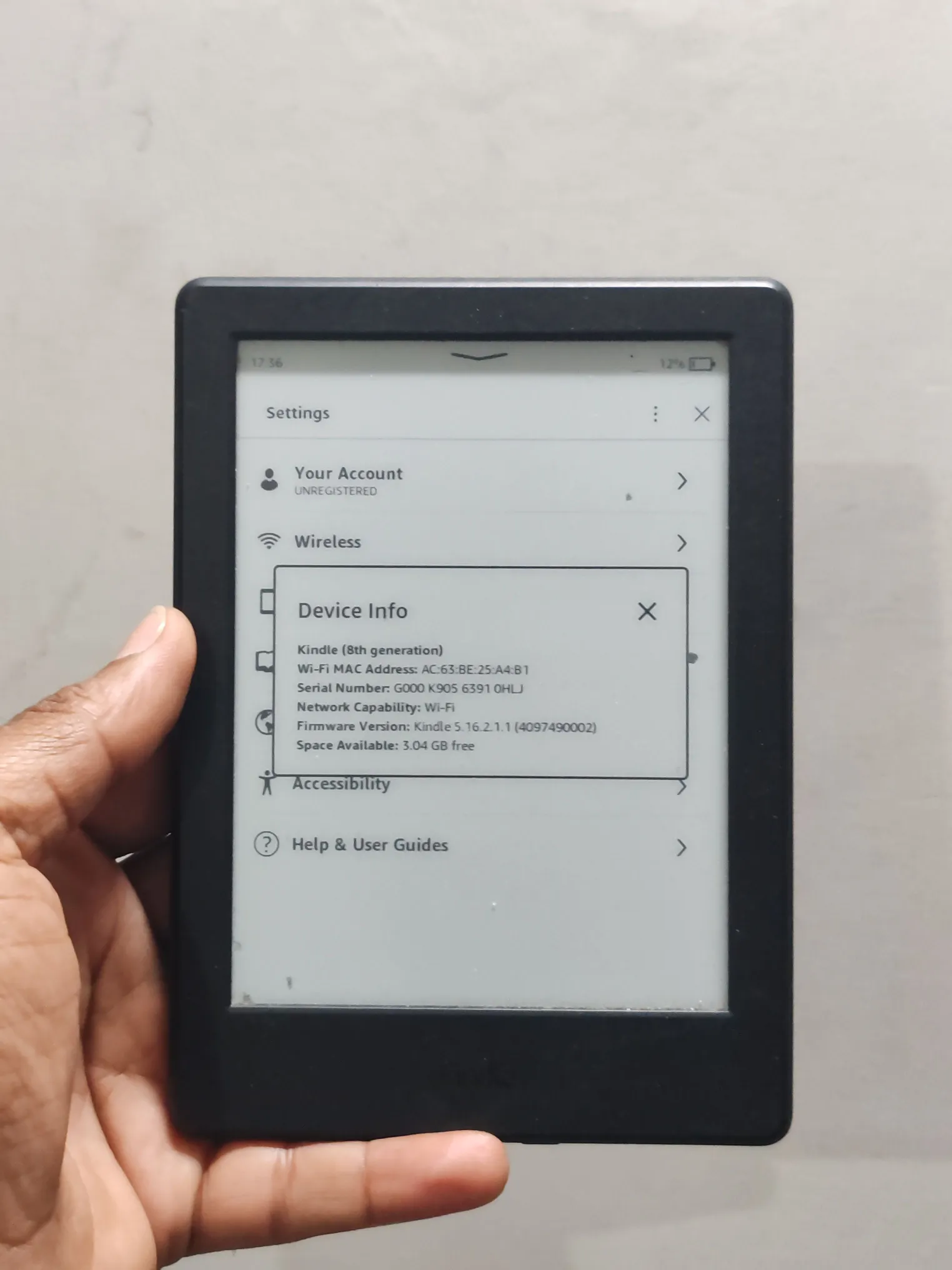 Buy used Amazon Kindle 8th Gen Used Ebook Reader Black 4GB Glare-free Display online on Resellpur