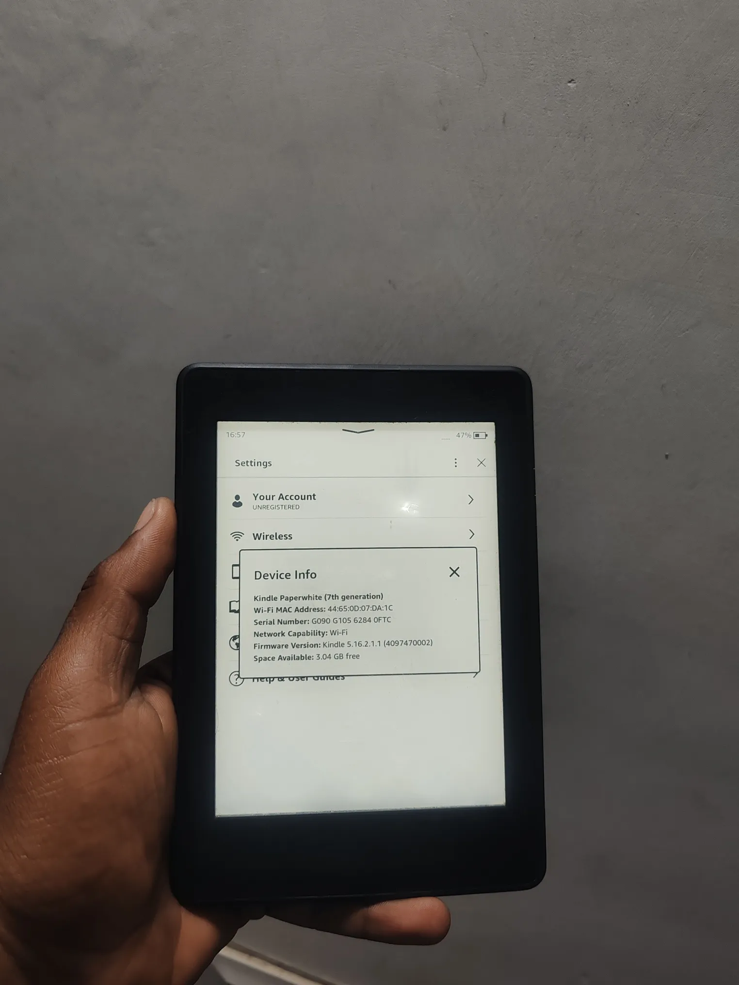 Sold second hand Kindle Paperwhite 7th Gen Pre-owned Black 4GB E-reader on Resellpur