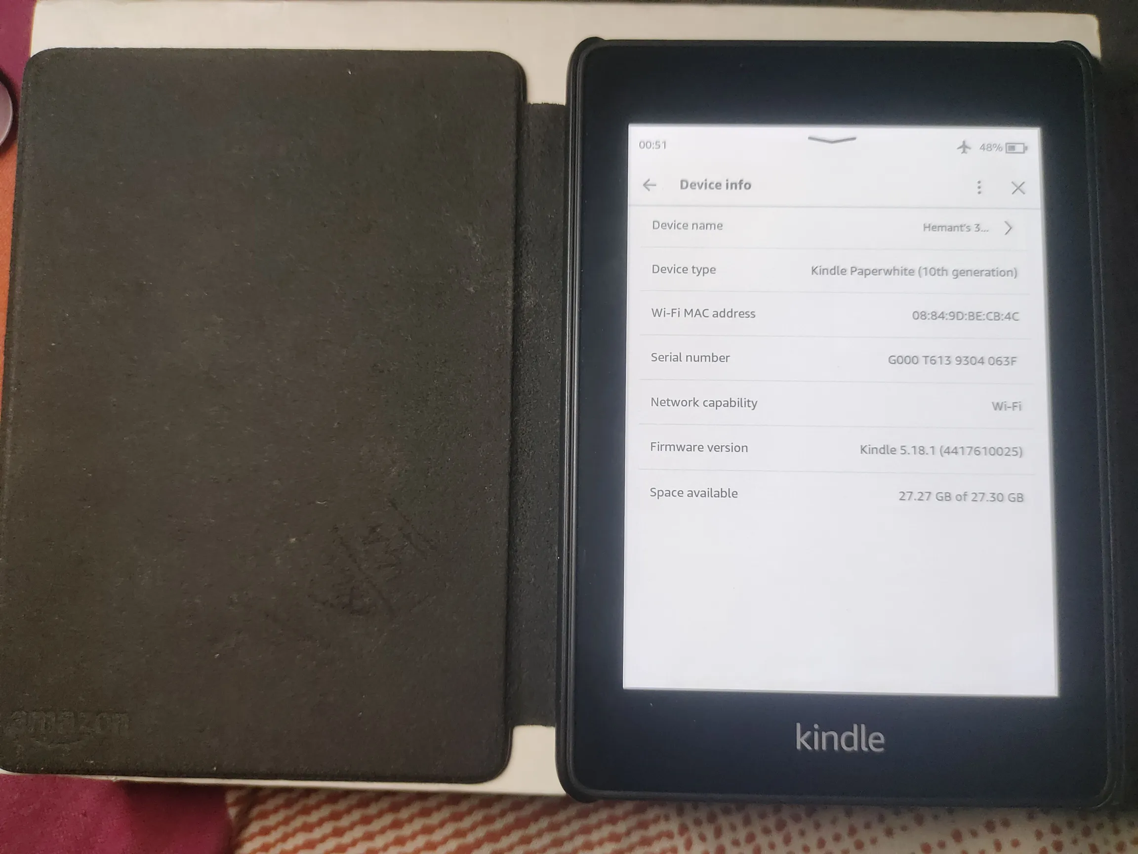 Buy used Amazon Kindle 10th Generation 32GB Black E-reader, Good Condition online on Resellpur