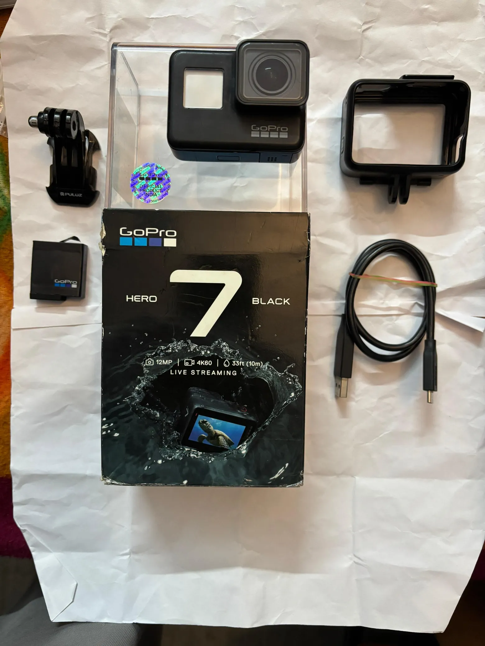Buy used Gopro Hero 7 Black Good Condition Action Camera Black Original Accessories online on Resellpur