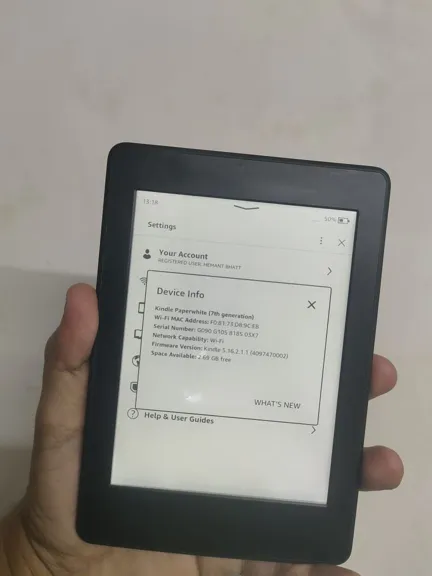 Buy used Kindle Paperwhite 7th Gen E-reader With Light Screen Leakage online on Resellpur