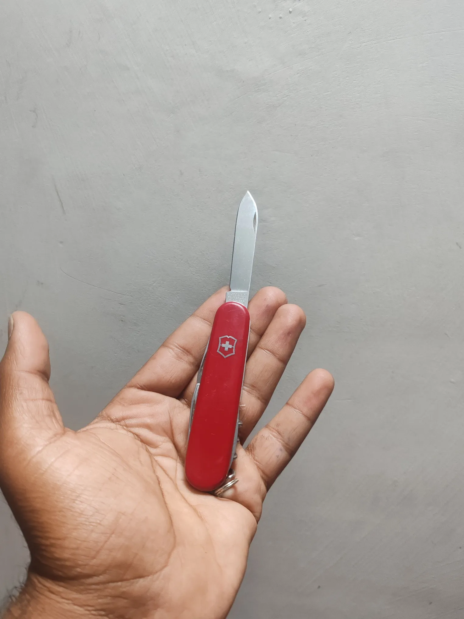 Buy used Victorinox Preloved Swiss Army Knife Red 12 Functions Compact EDC Tool online on Resellpur