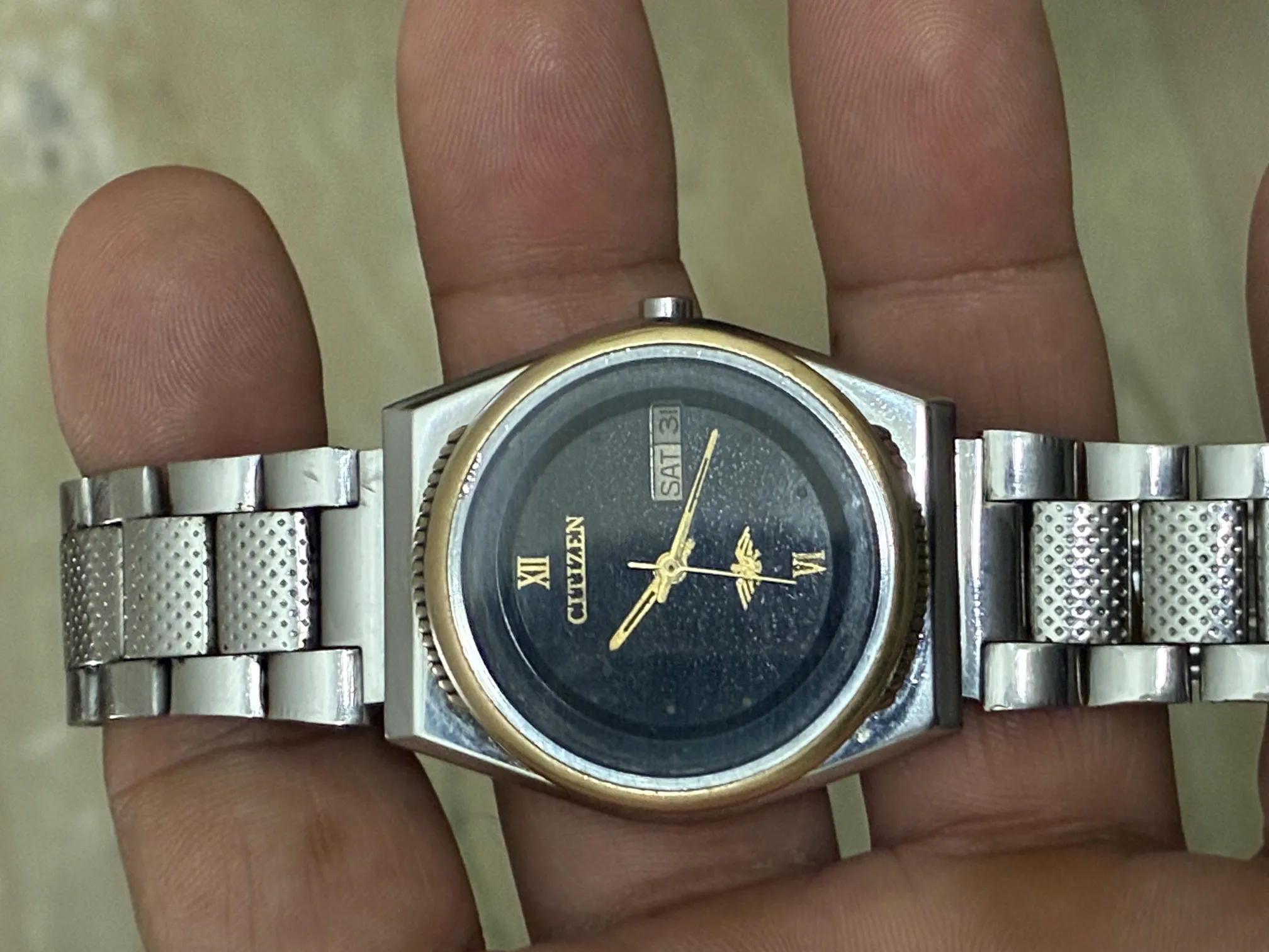 Citizen Automatic Watch - Used - Unisex - Black Dial - Steel Bracelet - Minor Service Recommended