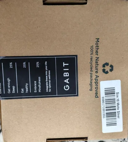 Sold second hand Gabit Smart Ring Matte Silver Size 13 Health Wellness Tracker on Resellpur