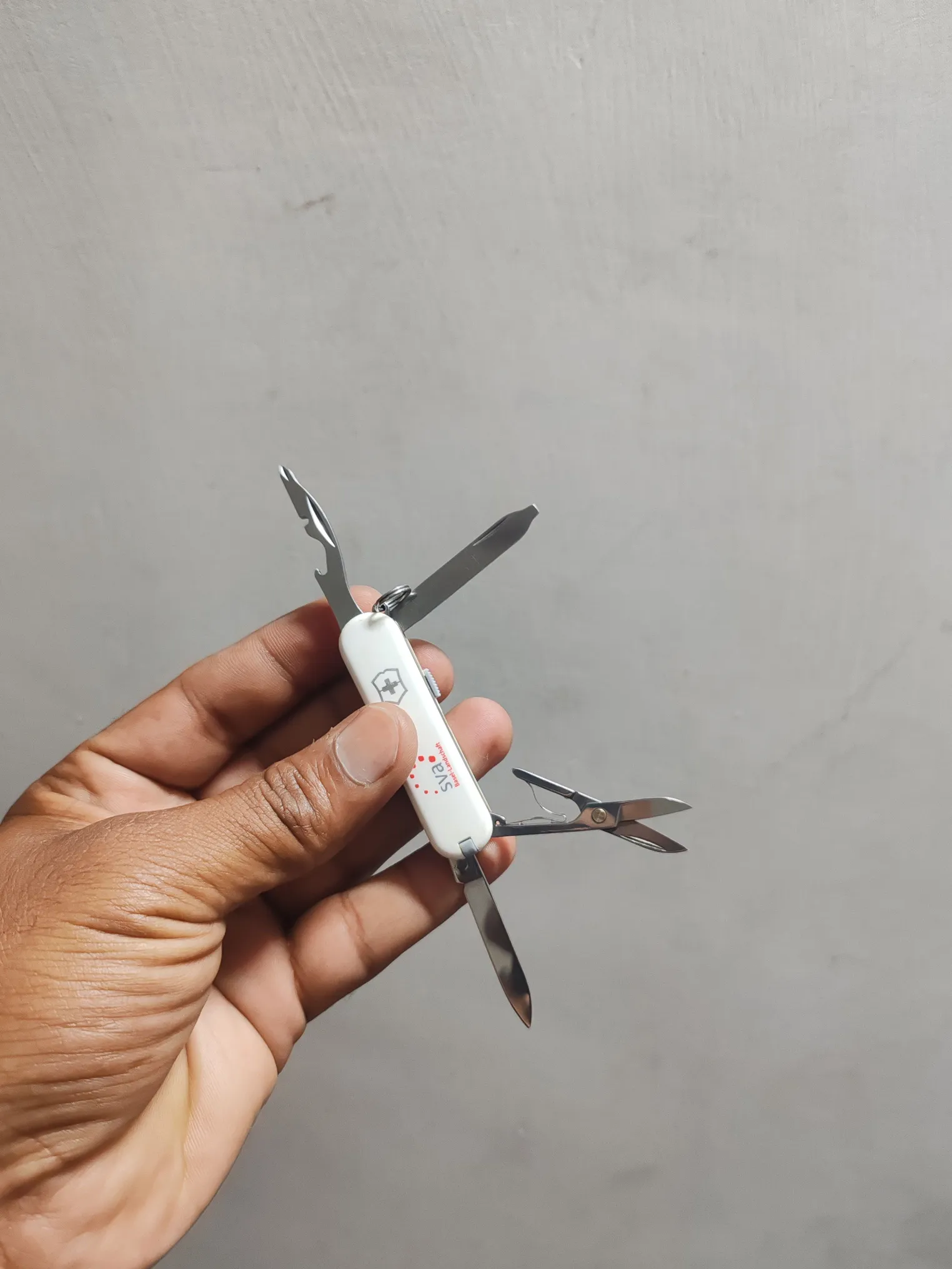 Buy used Victorinox Preloved Swiss Army Knife White 58mm With Pen online on Resellpur