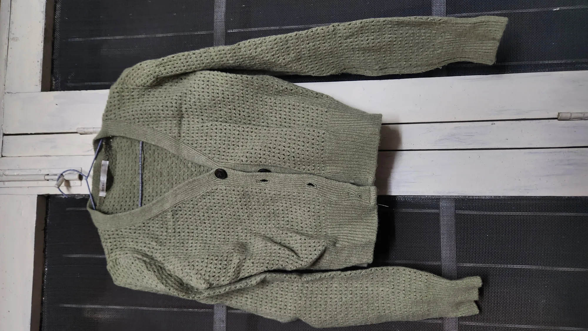 Classic Women's XS/S Wool Cardigan In Natural Grey