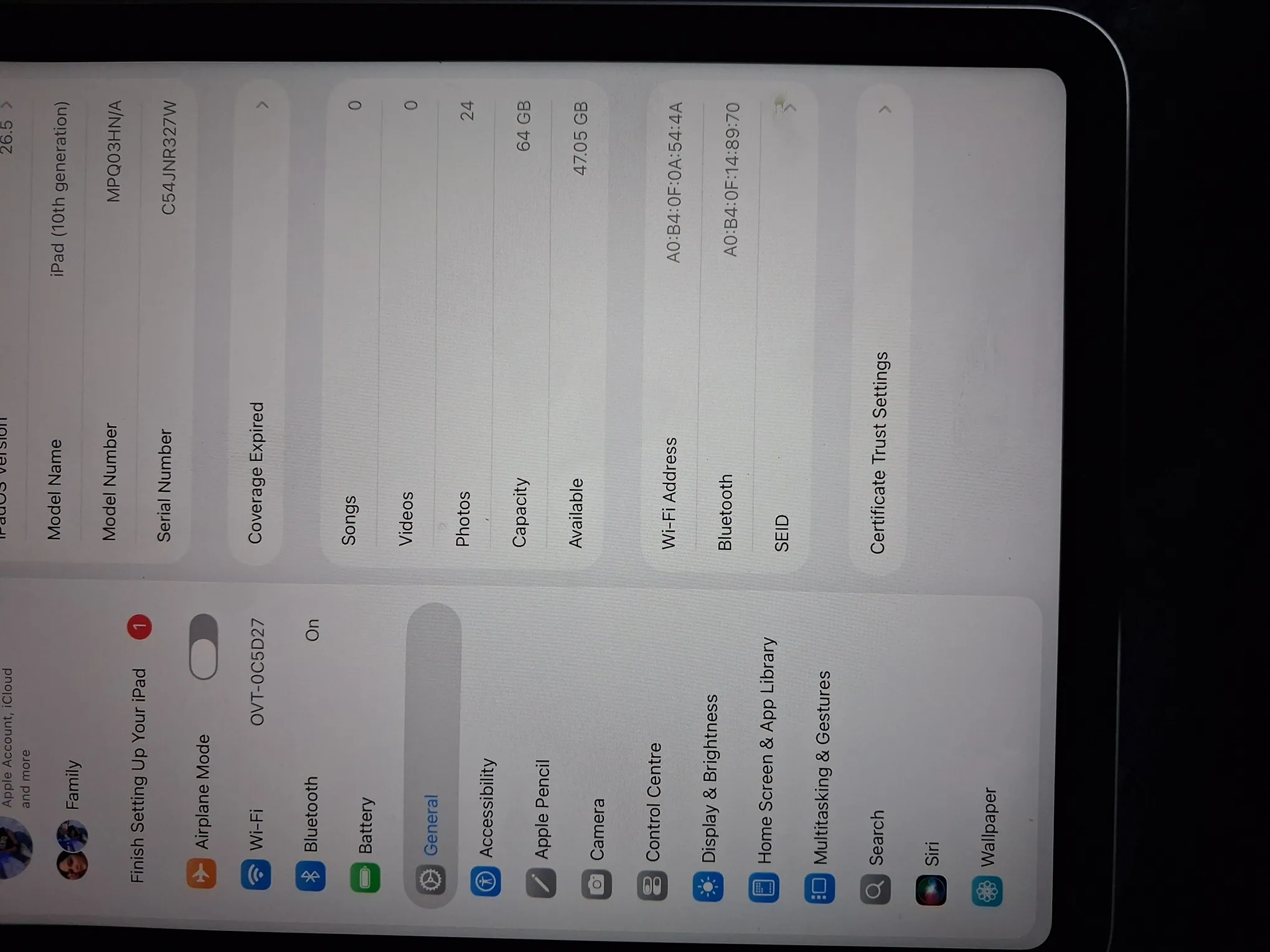 Sold second hand Apple Ipad 10th Generation 64GB Wi-fi Black Good Condition on Resellpur