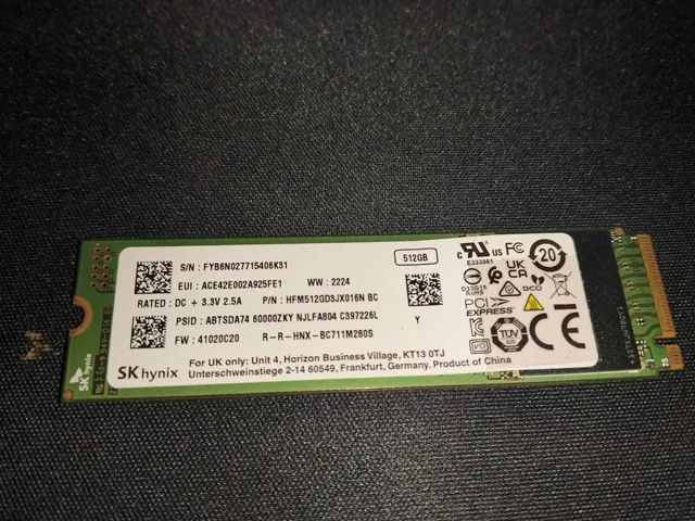 Sold second hand SK Hynix BC711 Nvme SSD 512GB M.2 2280 Pcie Gen3 X4 on Resellpur
