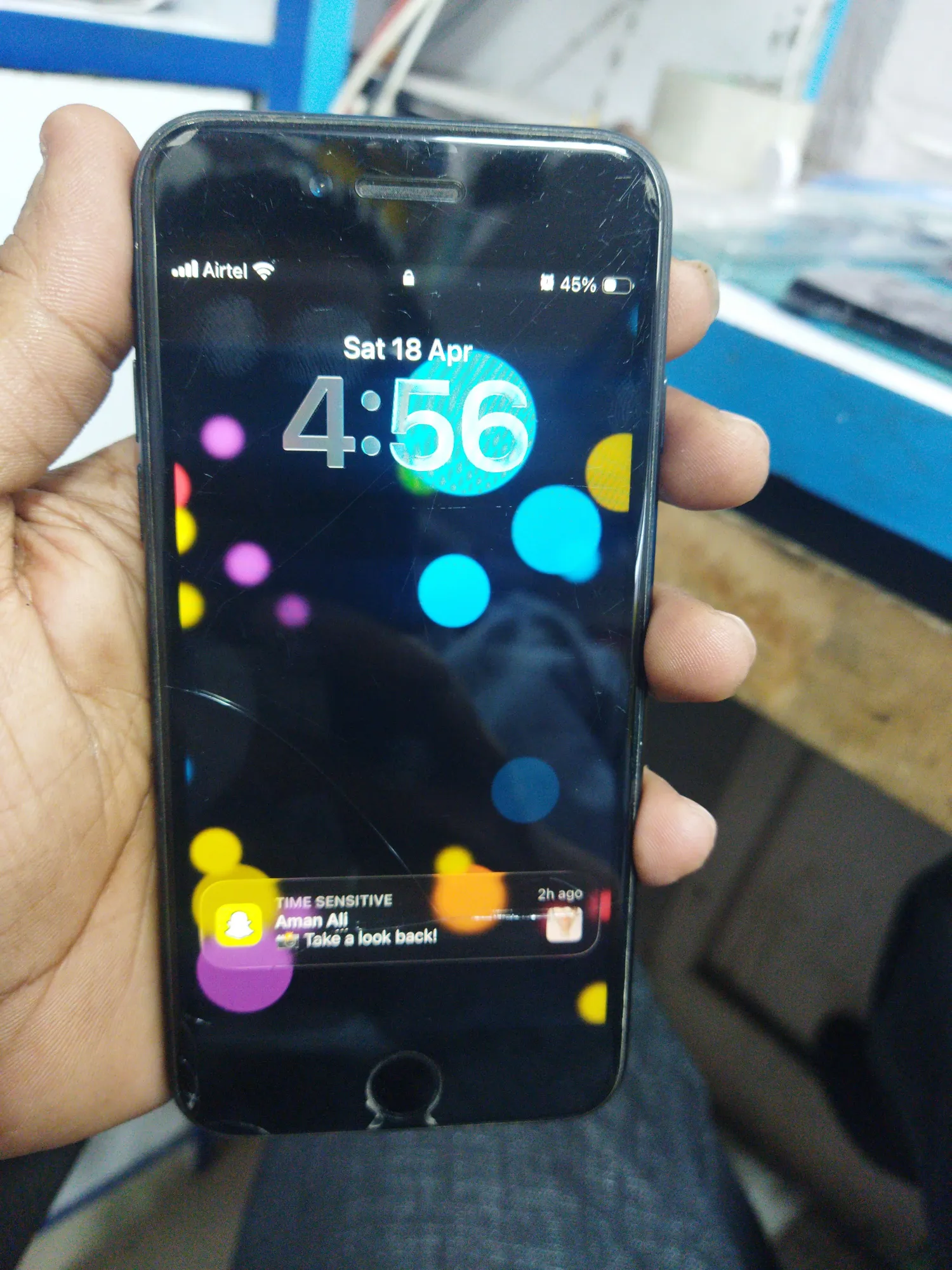 Sold second hand Apple Iphone SE 2022 Used Black 128GB 94% Battery Health on Resellpur