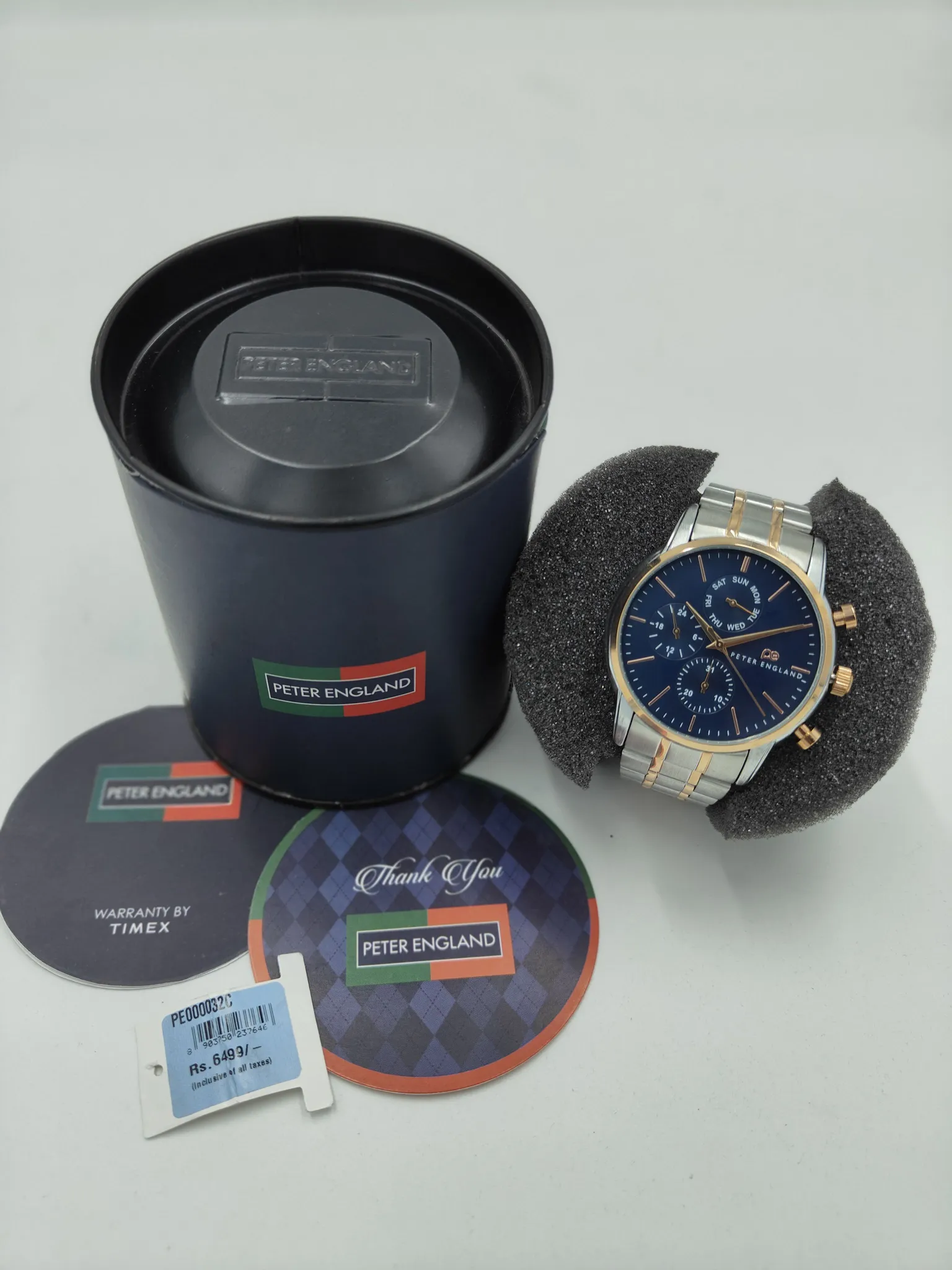 Peter England Men's Analogue Chain Watch - Elegant Gift