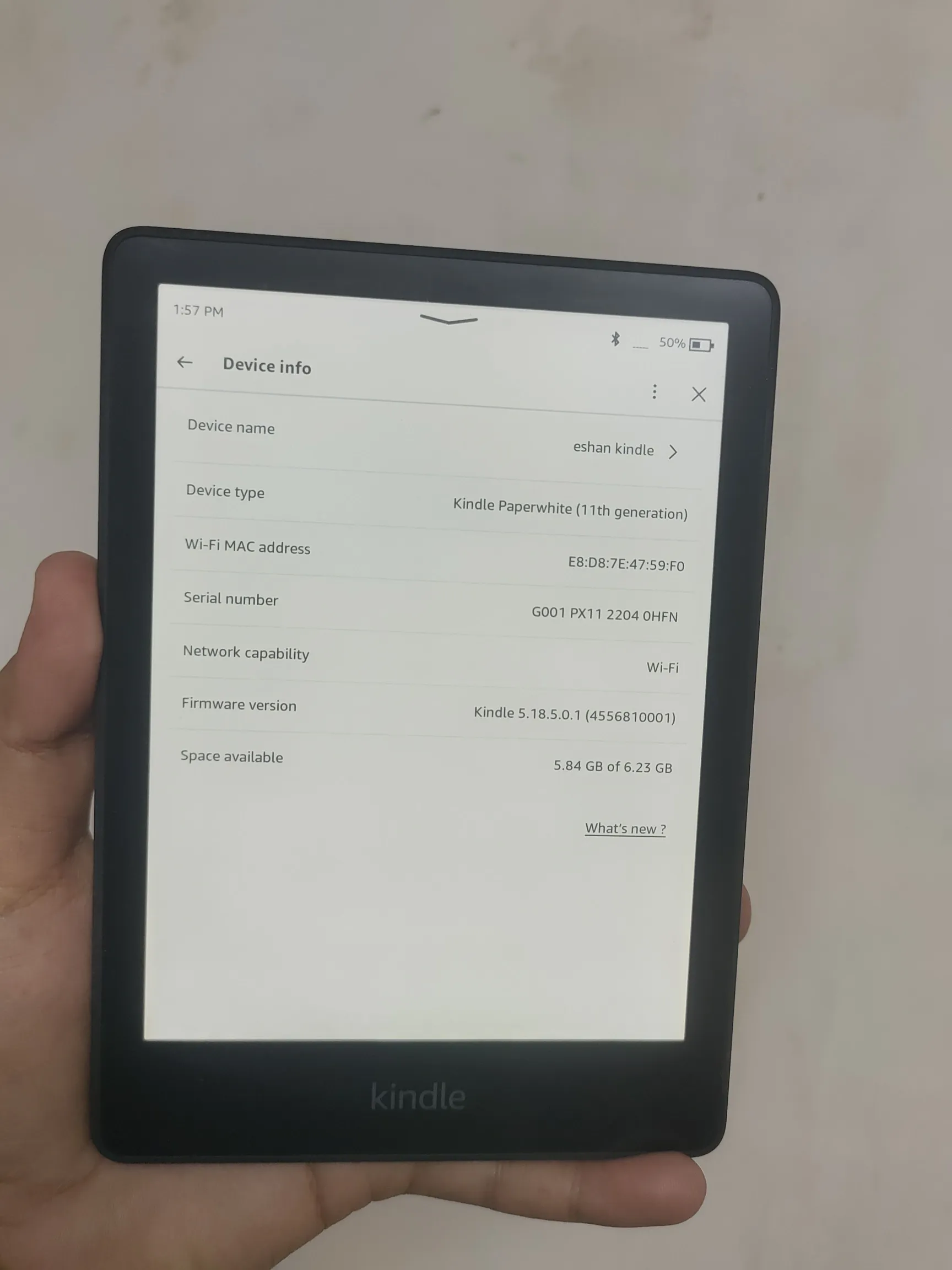 Sold second hand Kindle Paperwhite 11th Gen Very Good Condition Black on Resellpur