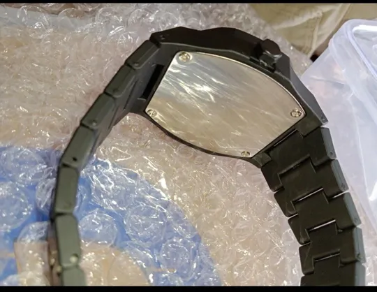 New packed luxury watches Ploycarbon black watch 