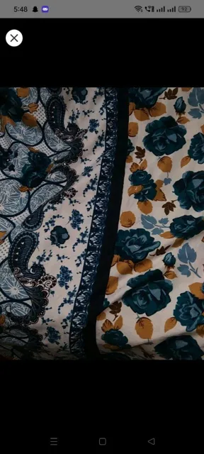 Premium Cotton Bedsheet, Lightweight, Under 1kg - Perfect Condition