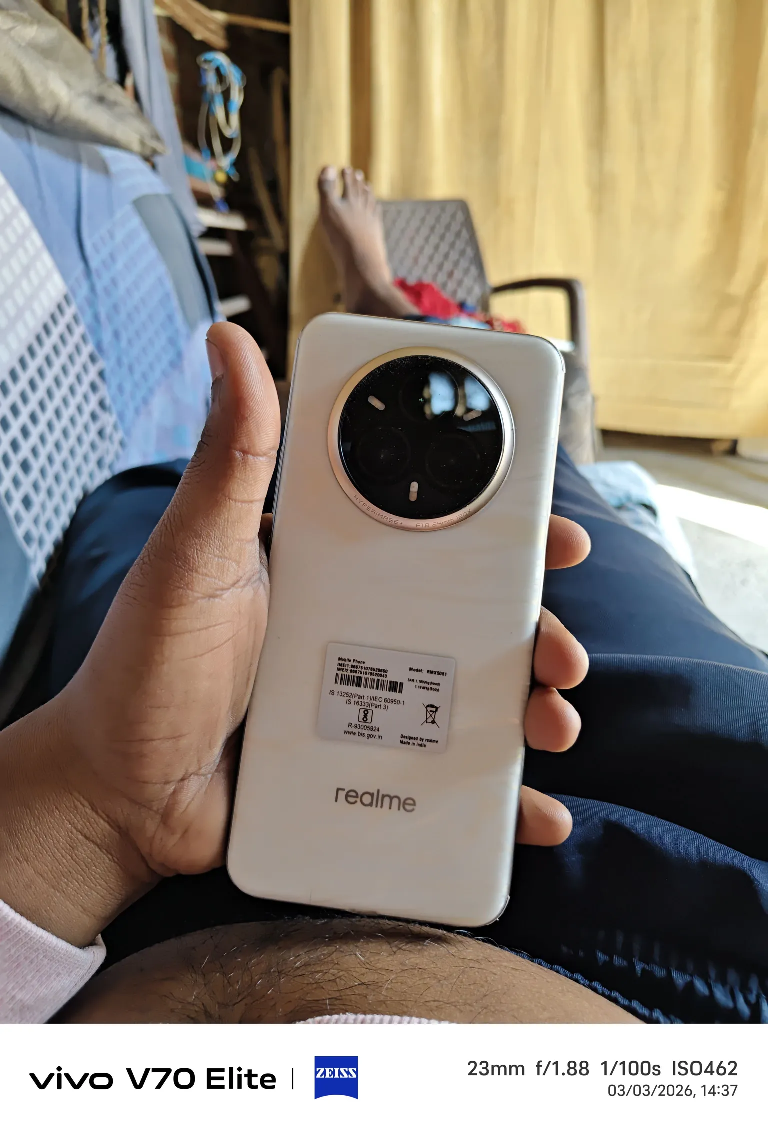 Realme V70 Elite - Used - Smartphone - White - 8GB RAM - 128GB Storage - Original With Warranty