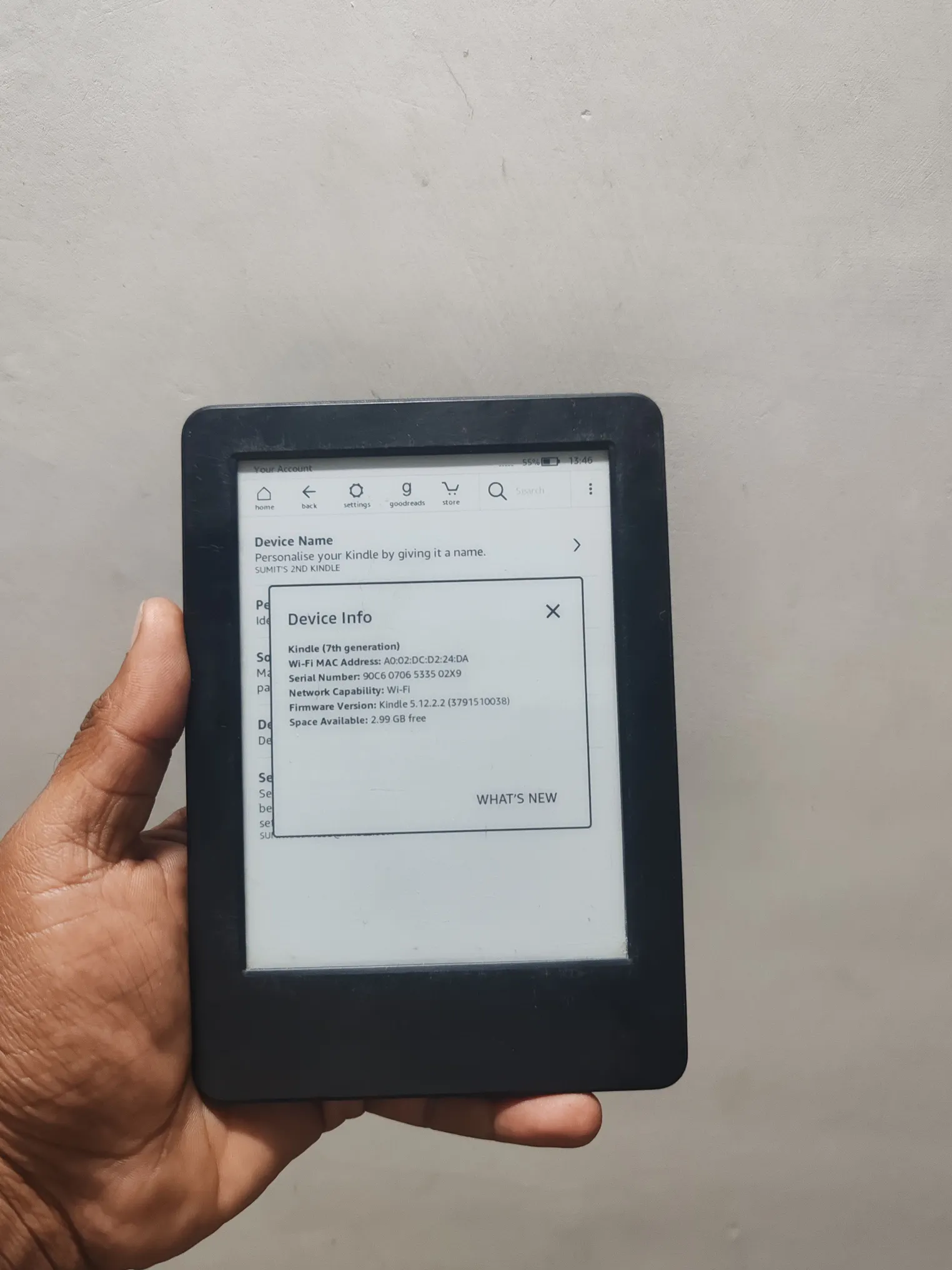 Buy used Amazon Kindle 7th Gen Basic Preloved Black E-reader 6-inch E-ink Display online on Resellpur