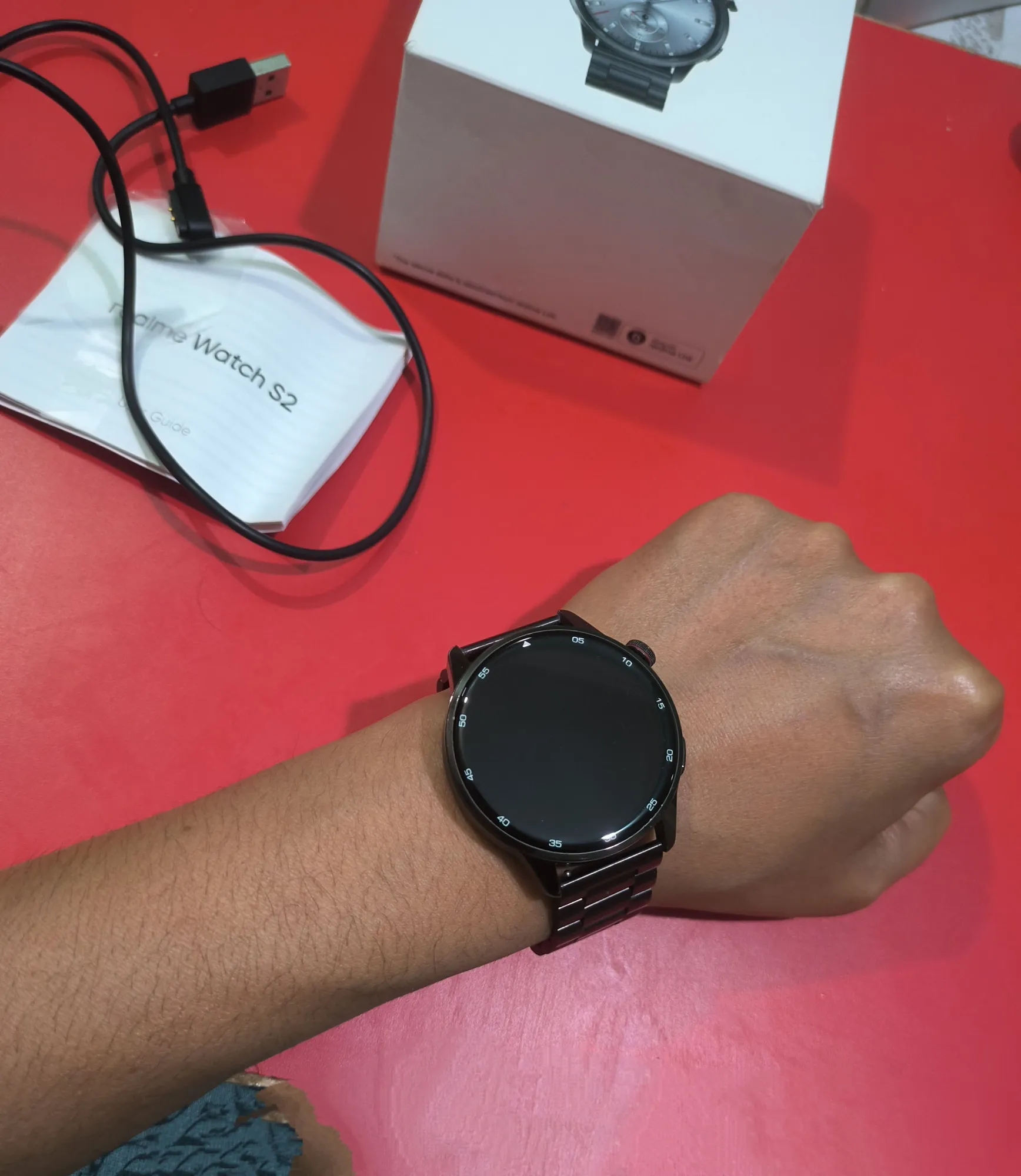 Buy used Realme Watch S2 Good Smartwatch Black 1.43" AMOLED Display online on Resellpur