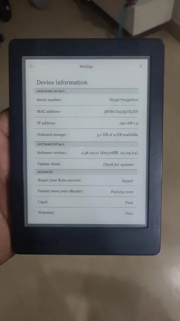 Buy used Kobo E-reader - Compact Digital Ebook Reader, Pre-owned online on Resellpur
