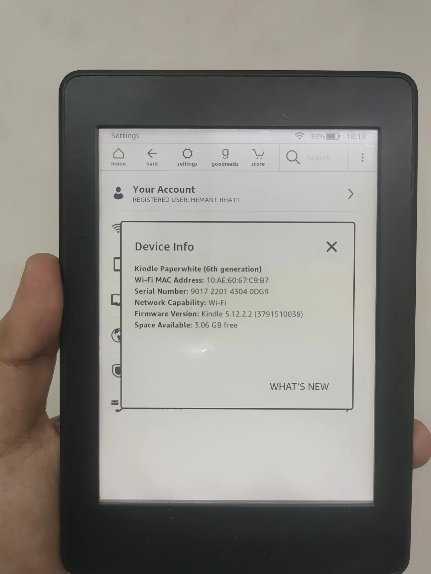 Buy used Kindle 6th Gen Paperwhite E-reader, Minor Light Leakage online on Resellpur