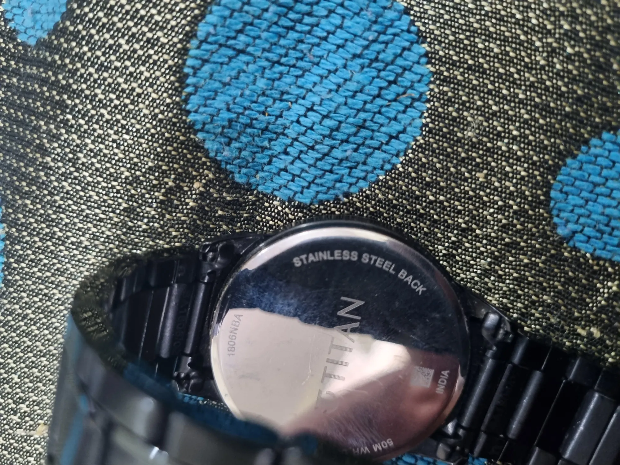 Titan Minimals Men's Black Wristwatch, Good Condition