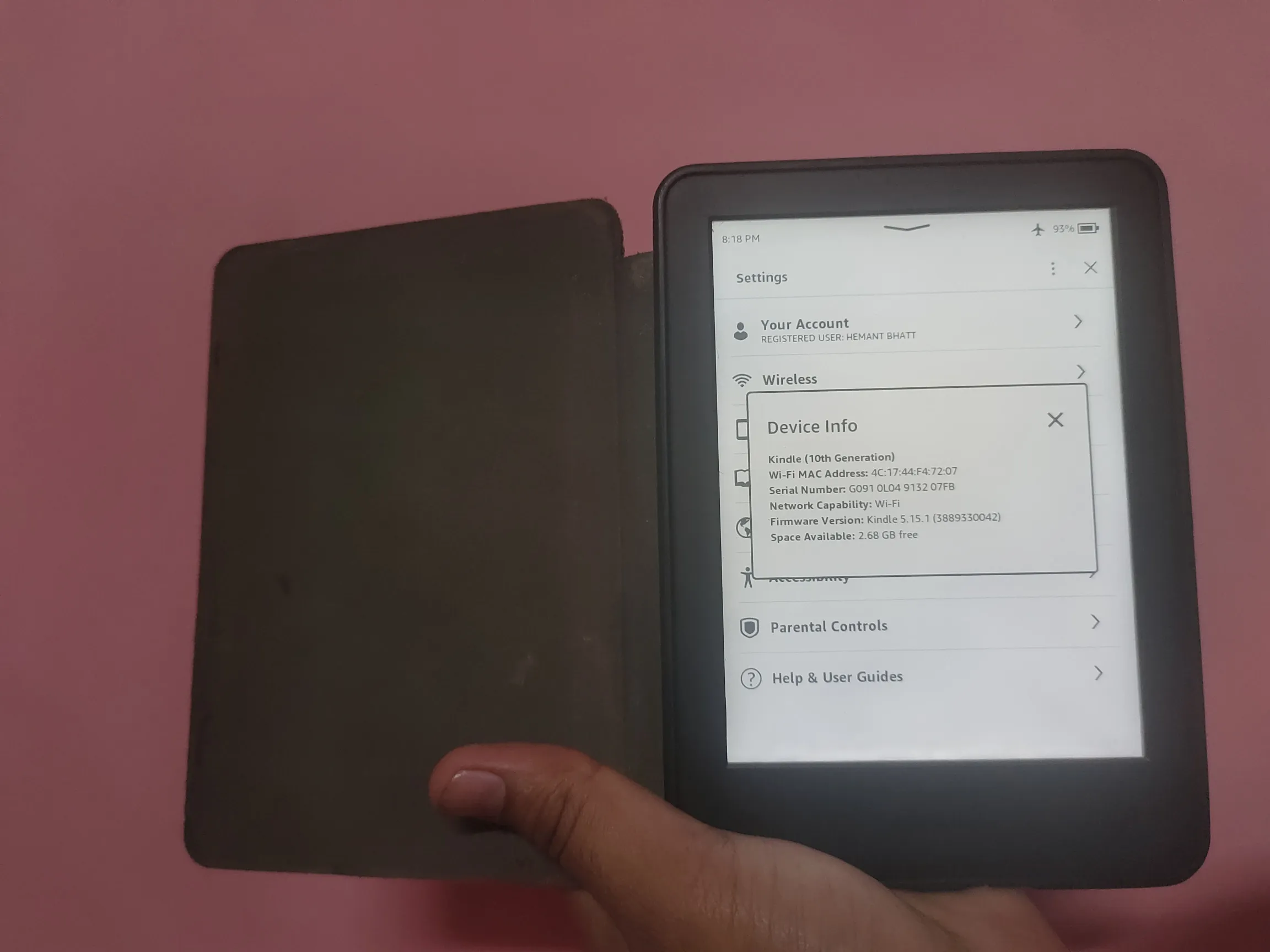 Buy used Kindle 10th Gen Very Good Condition Black E-reader With Cover online on Resellpur