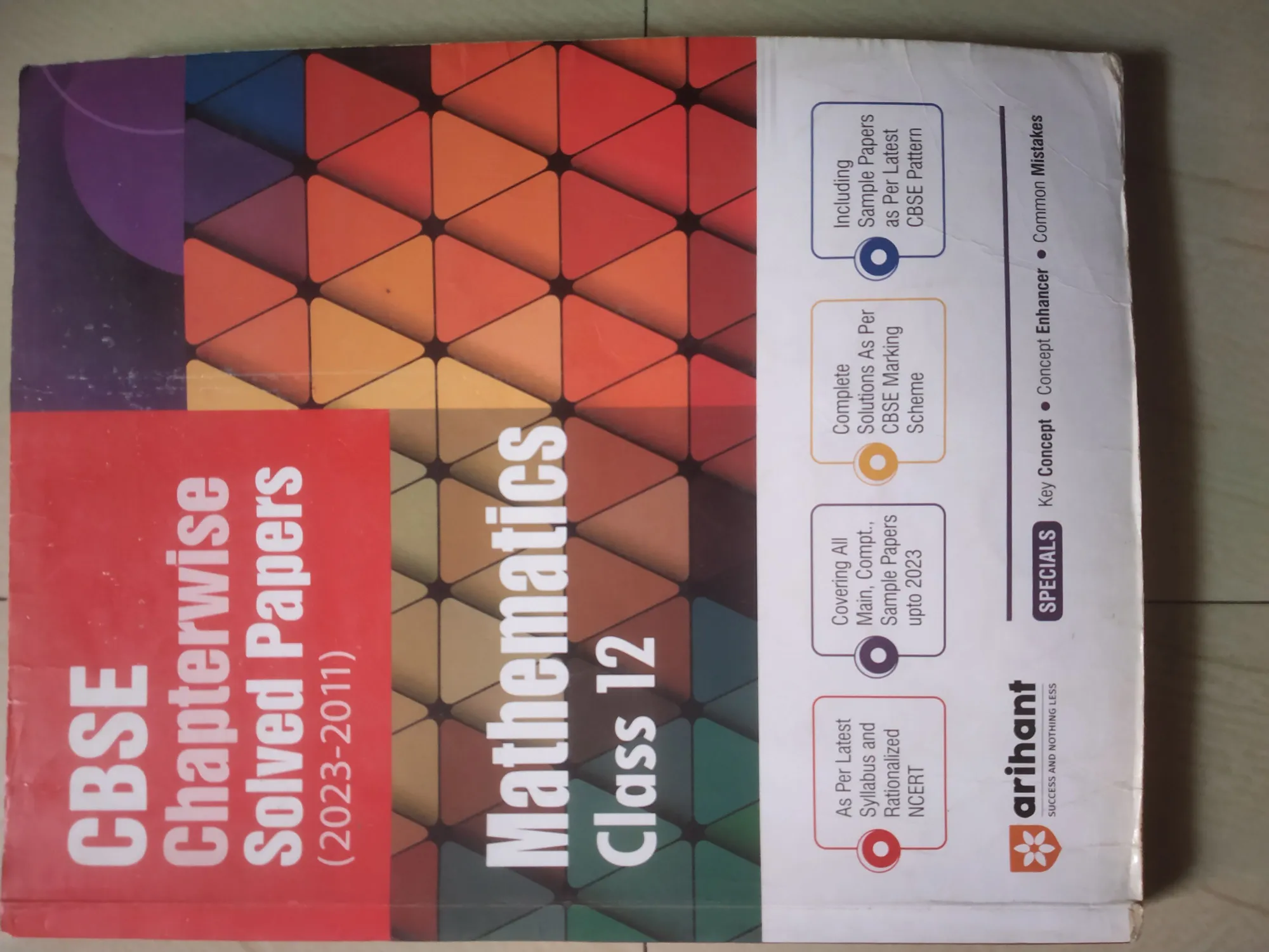 Arihant English Paperback Mathematics PYQ Chapter-wise