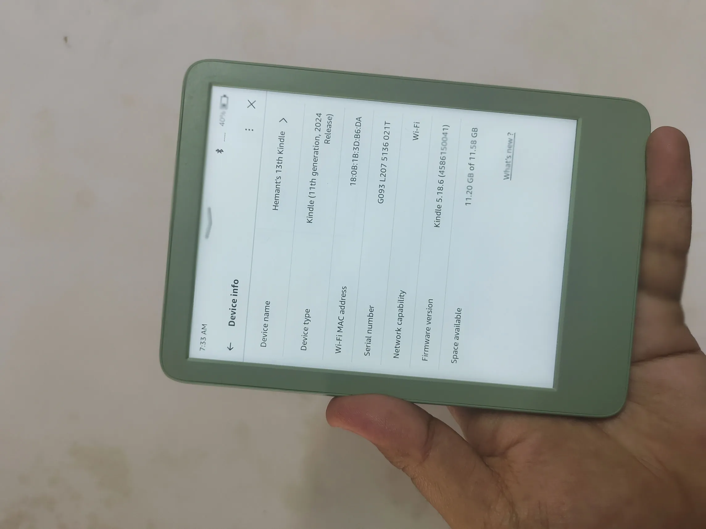Buy used Kindle 11th Gen Mint Condition 16GB Green online on Resellpur