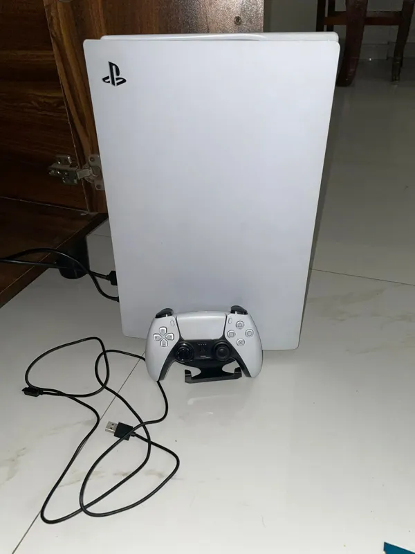 Sold second hand Playstation 5 Digital Edition Console - White - Includes Stand And Accessories on Resellpur