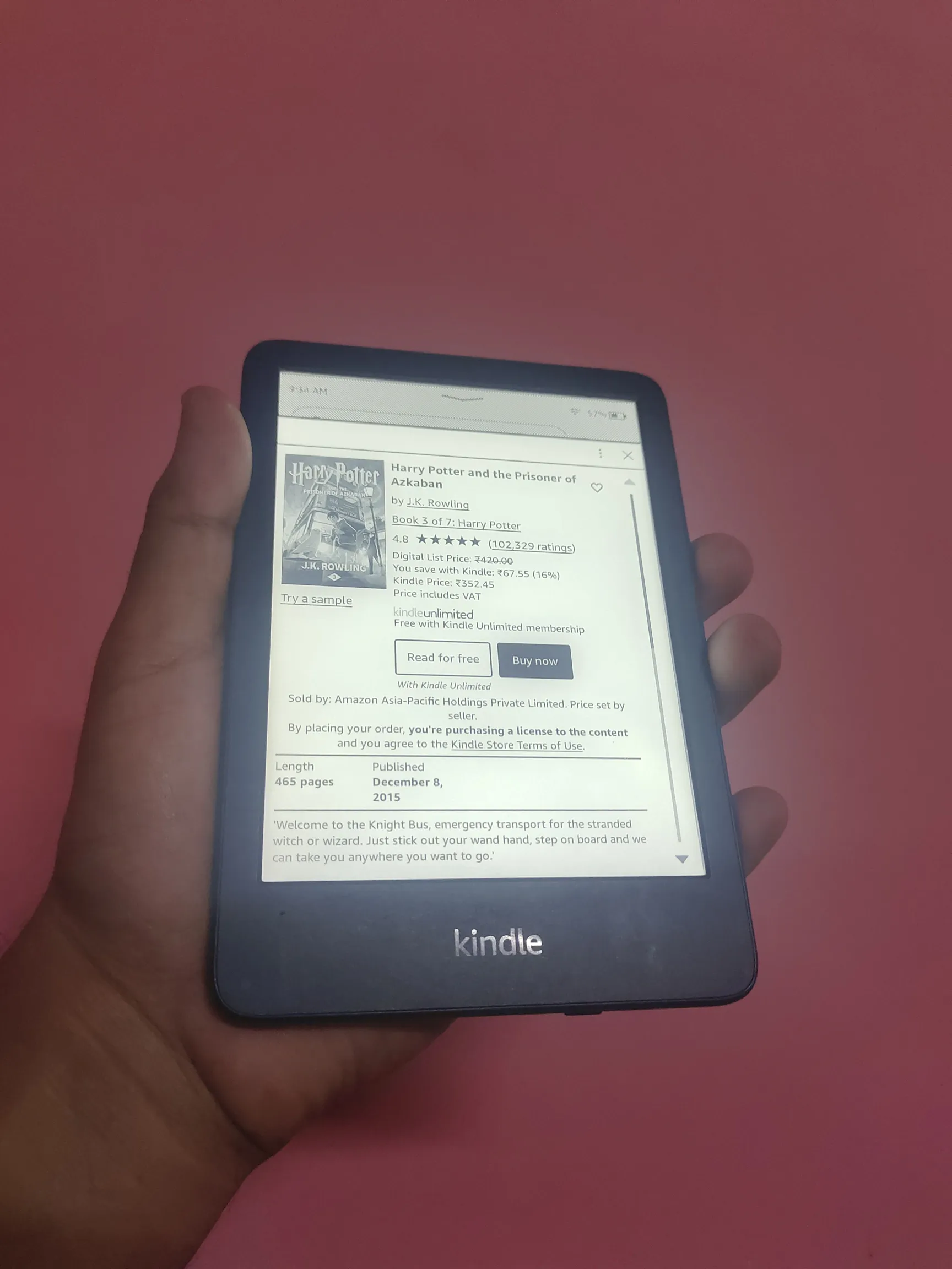 Buy used Kindle 11th Gen E-reader Dark Blue - Good Condition, Touch Issue online on Resellpur