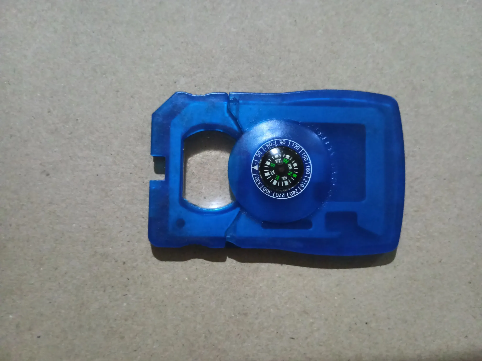 Buy used Multi-function Survival Card Tool With Compass - Blue - Compact EDC Tool online on Resellpur
