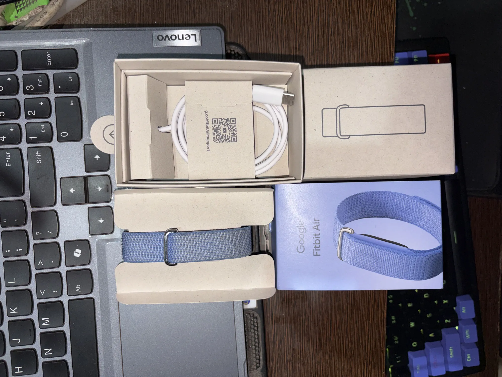 Sold second hand Google Fitbit Air Blue Fitness Tracker Smartwatch on Resellpur