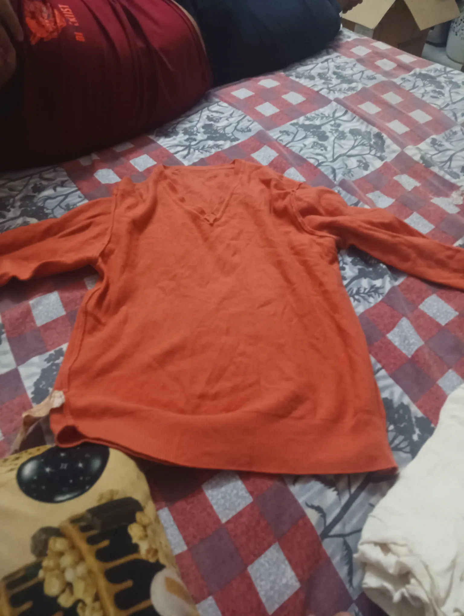 Buy used Orange Plain Top - Stretchable - M - Under 1 Kg online on Resellpur