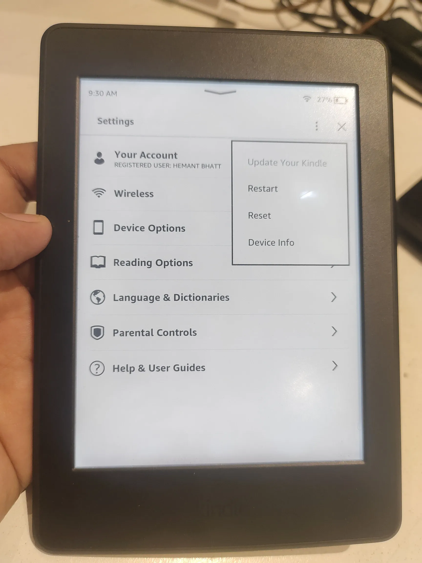 Sold second hand Kindle 7th Gen Paperwhite With Cover, Pre-owned, Good Working Condition on Resellpur