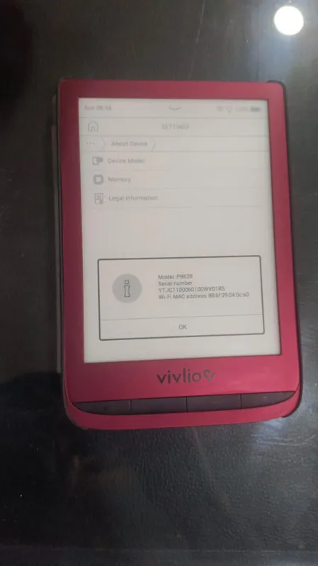 Buy used Vivlio Touch Lux 5 Used 8GB Ereader Red Front Light online on Resellpur